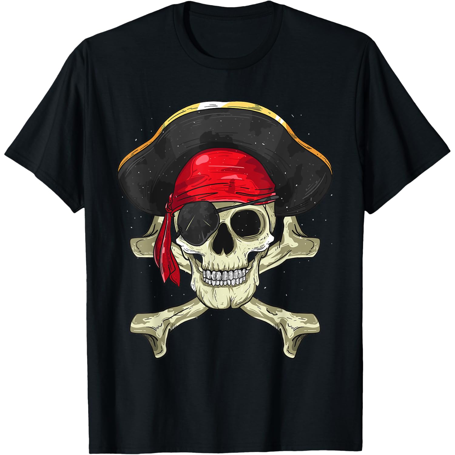 Skull & Crossbones Pirate Halloween Costume Buccaneer Gifts T-Shirt