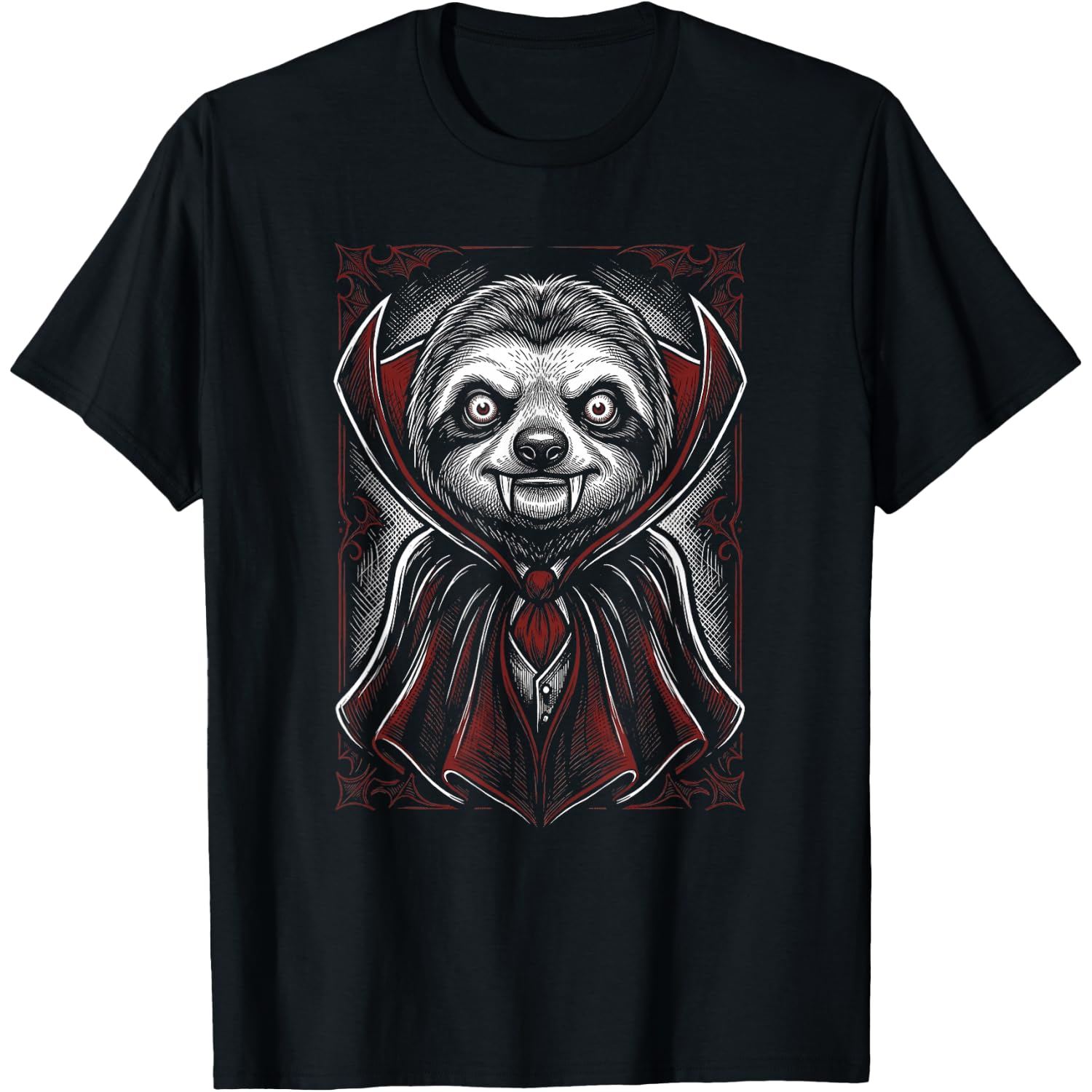 Sloth Halloween Dracula Vampire T-Shirt