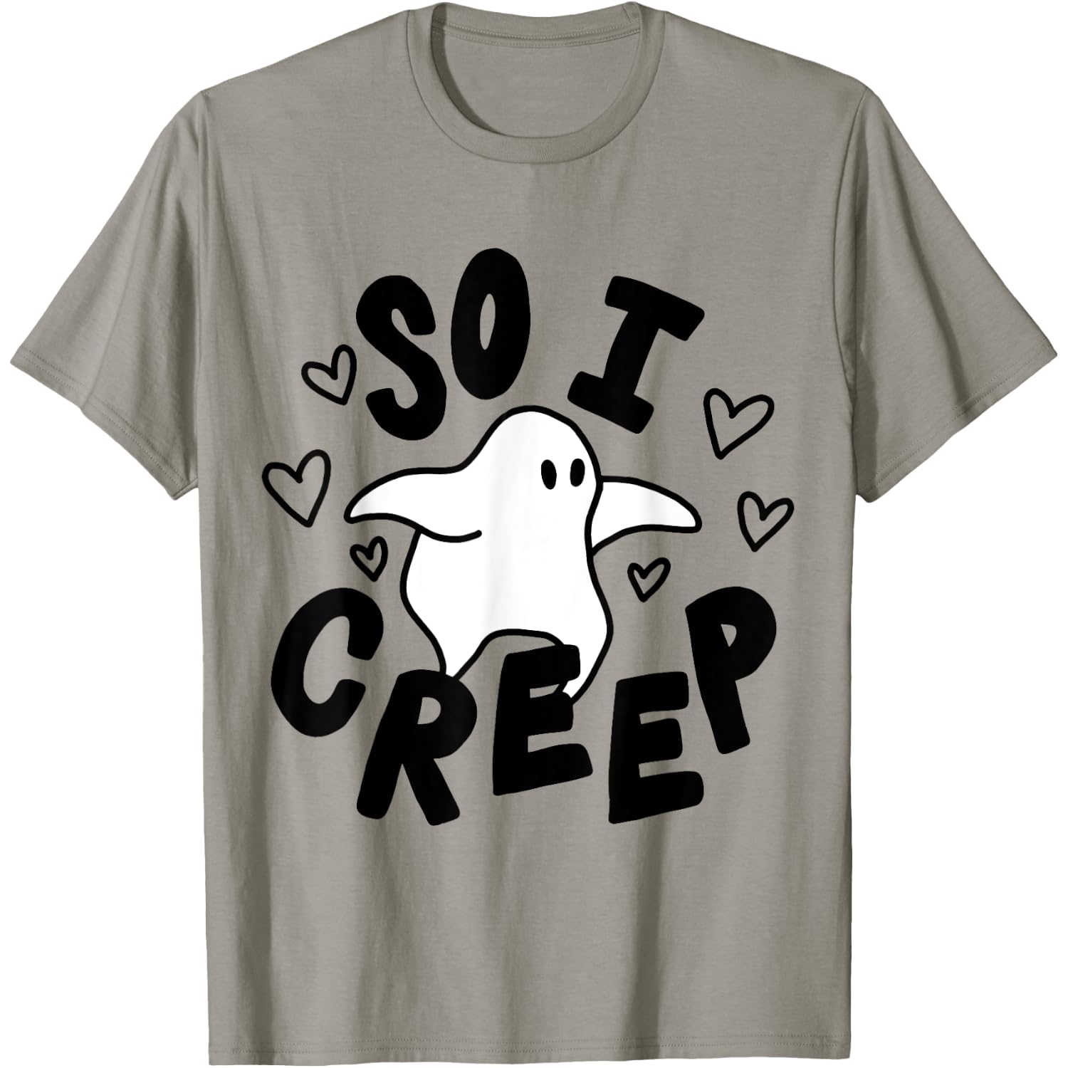 So I Creep Halloween Shirt Funny Ghost Cute Spooky Season T-Shirt