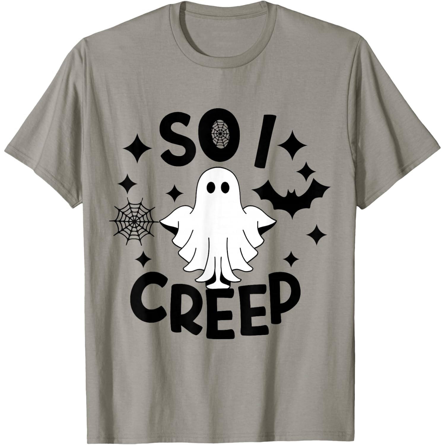 So I Creep Halloween Shirt Funny Ghost Cute Spooky Season T-Shirt