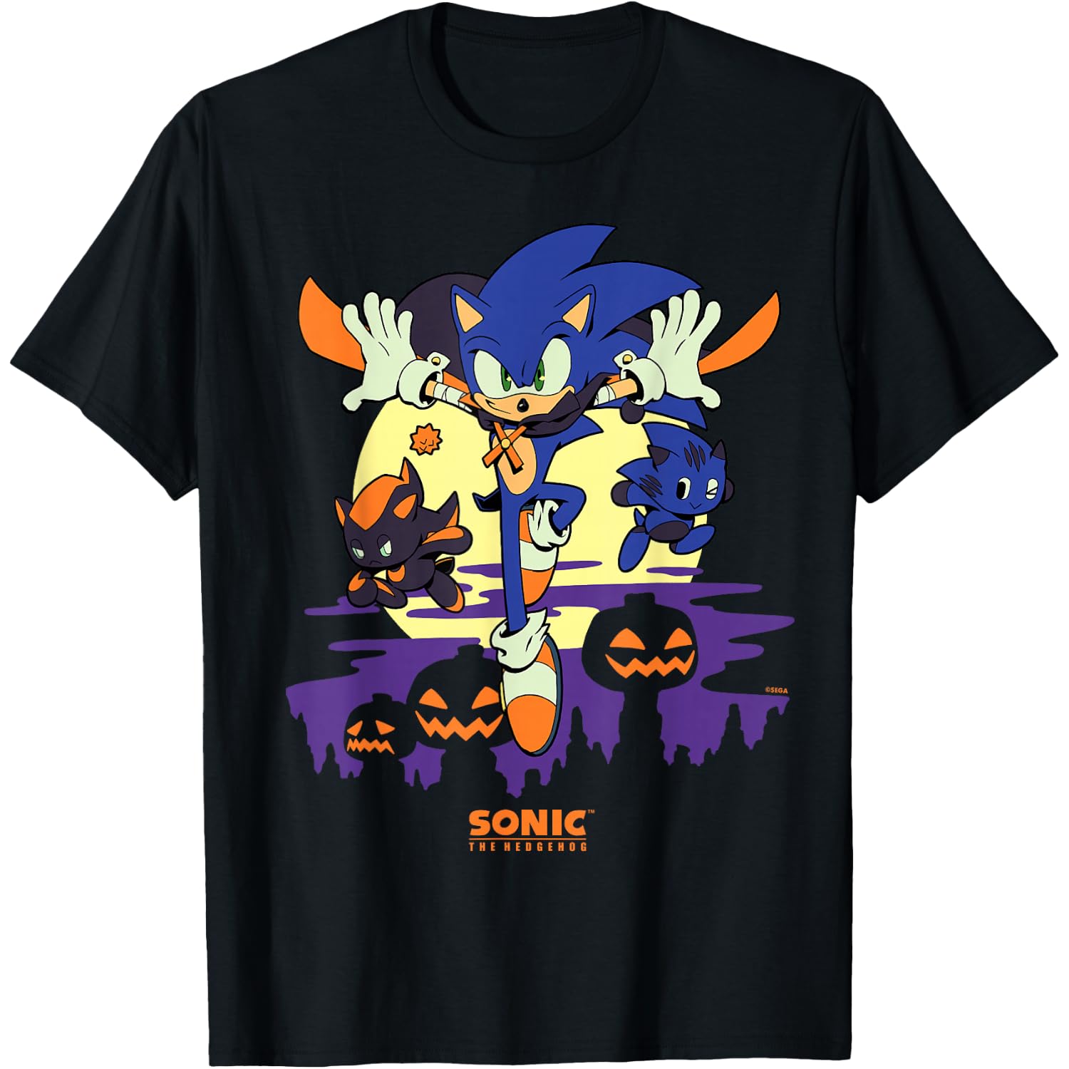 Sonic The Hedgehog - Chao Tales Halloween Moonlight Haunt T-Shirt