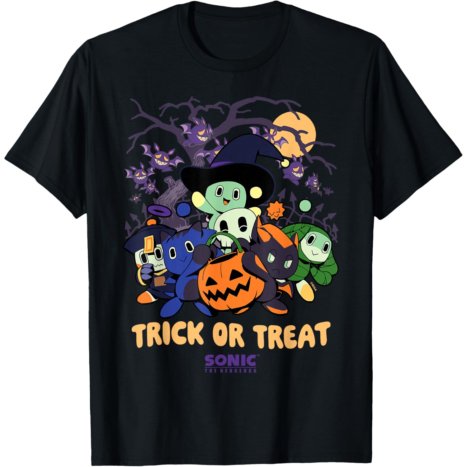 Sonic The Hedgehog - Chao Tales Halloween Trick or Treat T-Shirt