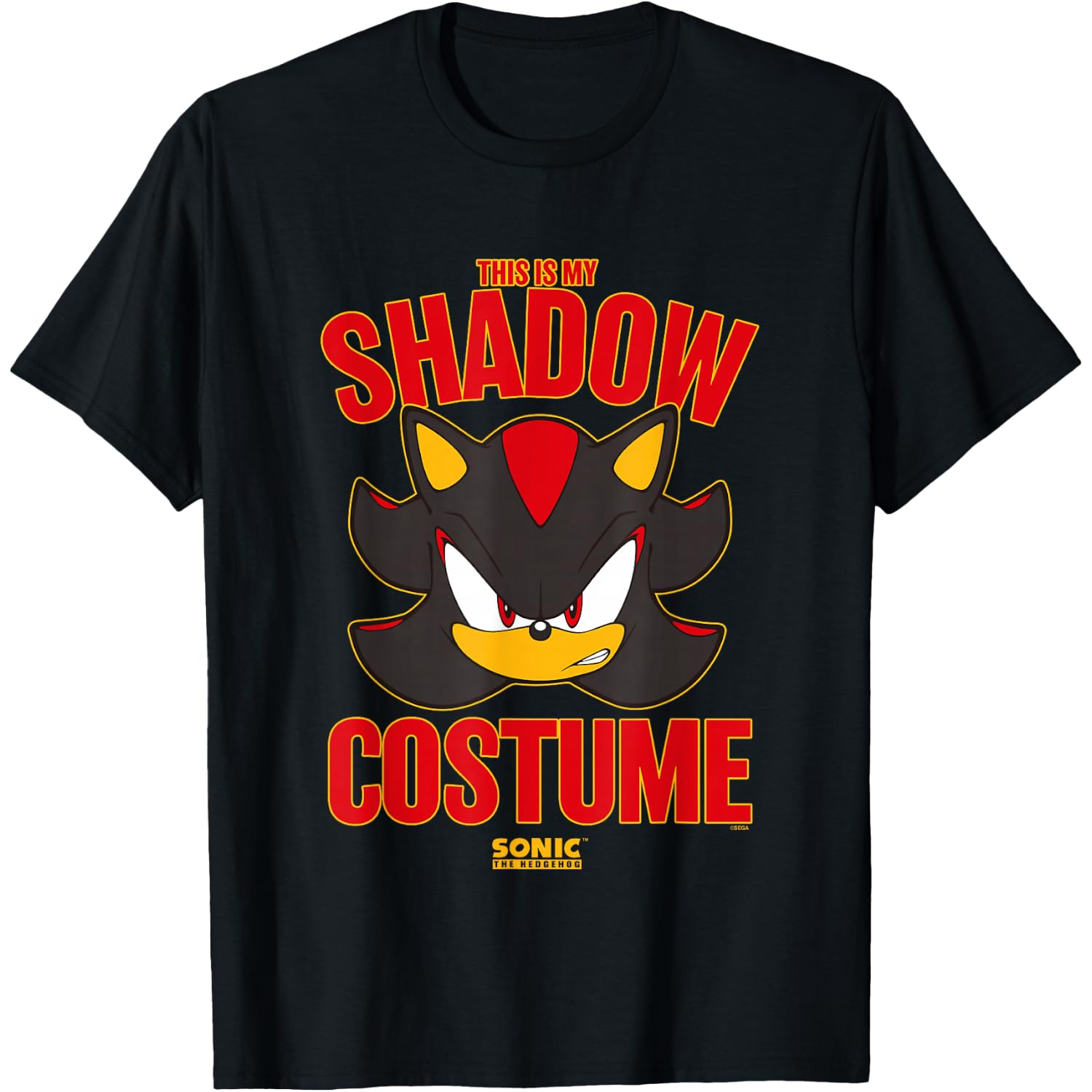 Sonic The Hedgehog Halloween This is My Shadow Costume T-Shirt
