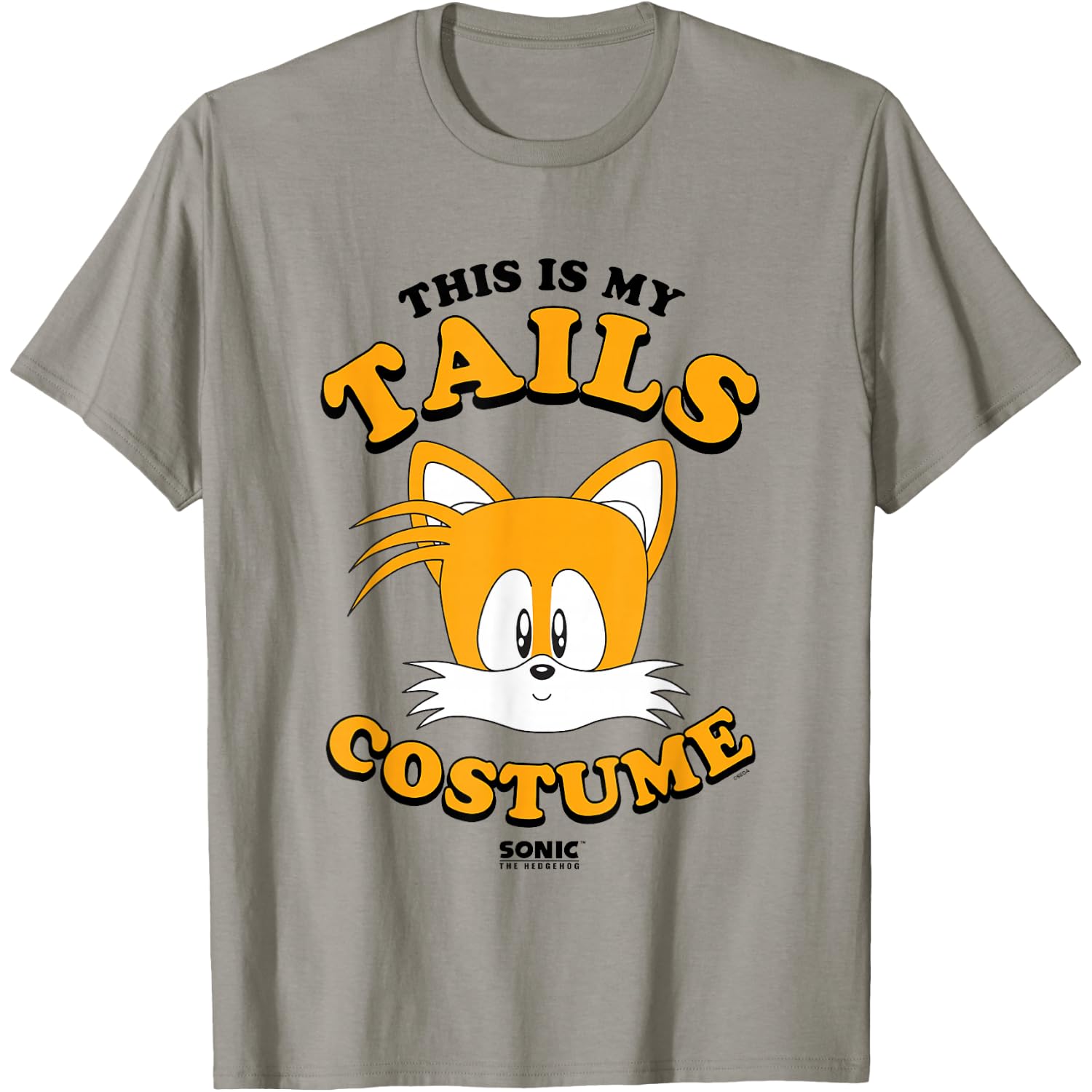 Sonic The Hedgehog Halloween This is My Tails Retro Costume T-Shirt