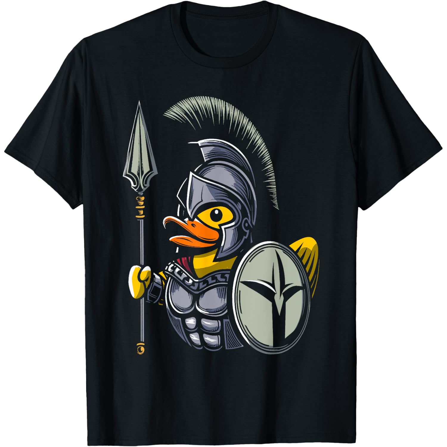 Spartan Rubber Duck Sparta Spartan Warrior Duckling T-Shirt
