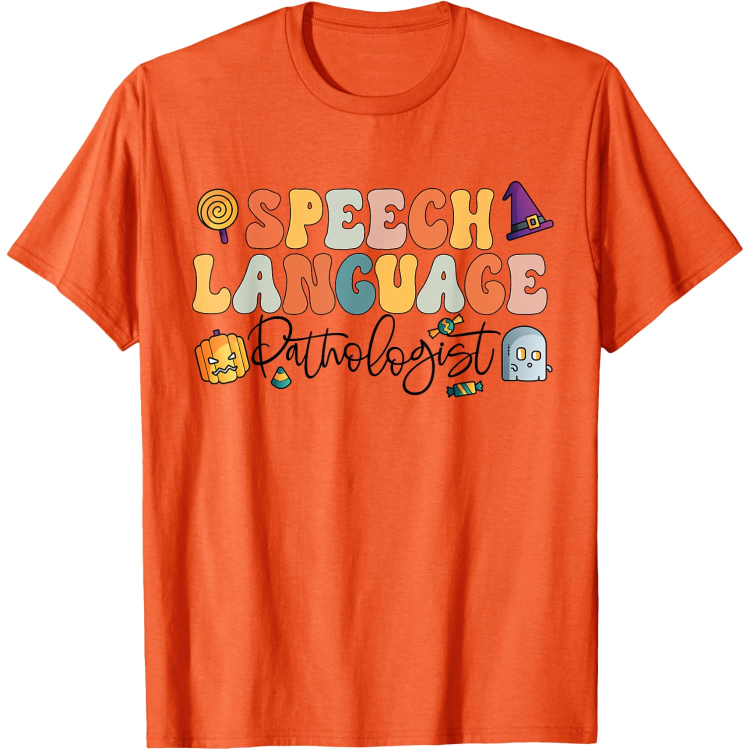 Speech Language Pathology Halloween Speech Therapy SLP Tee T-Shirt