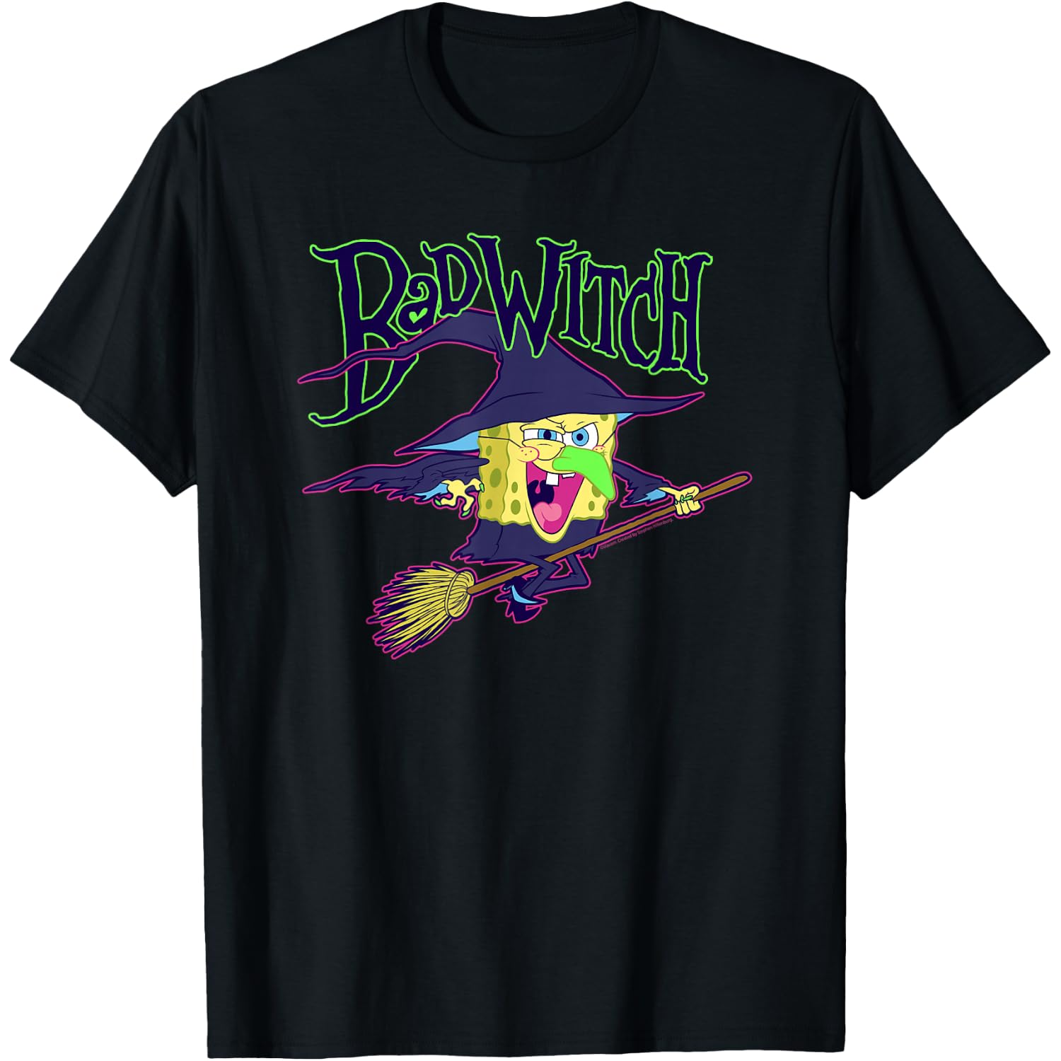 Spongebob Squarepants Bad Witch Halloween T-Shirt