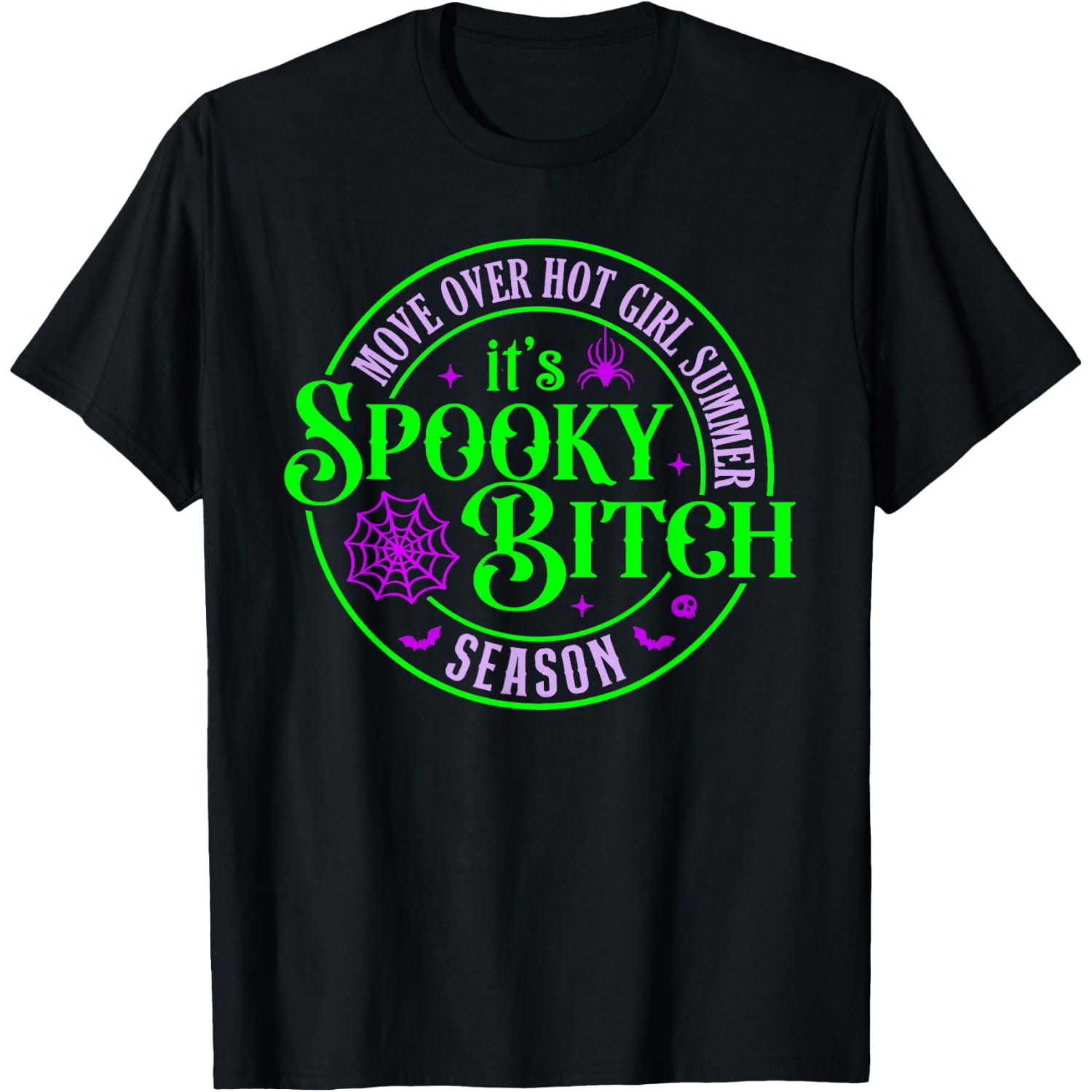 Spooky Bitch Season Funny Adult Halloween T-Shirt