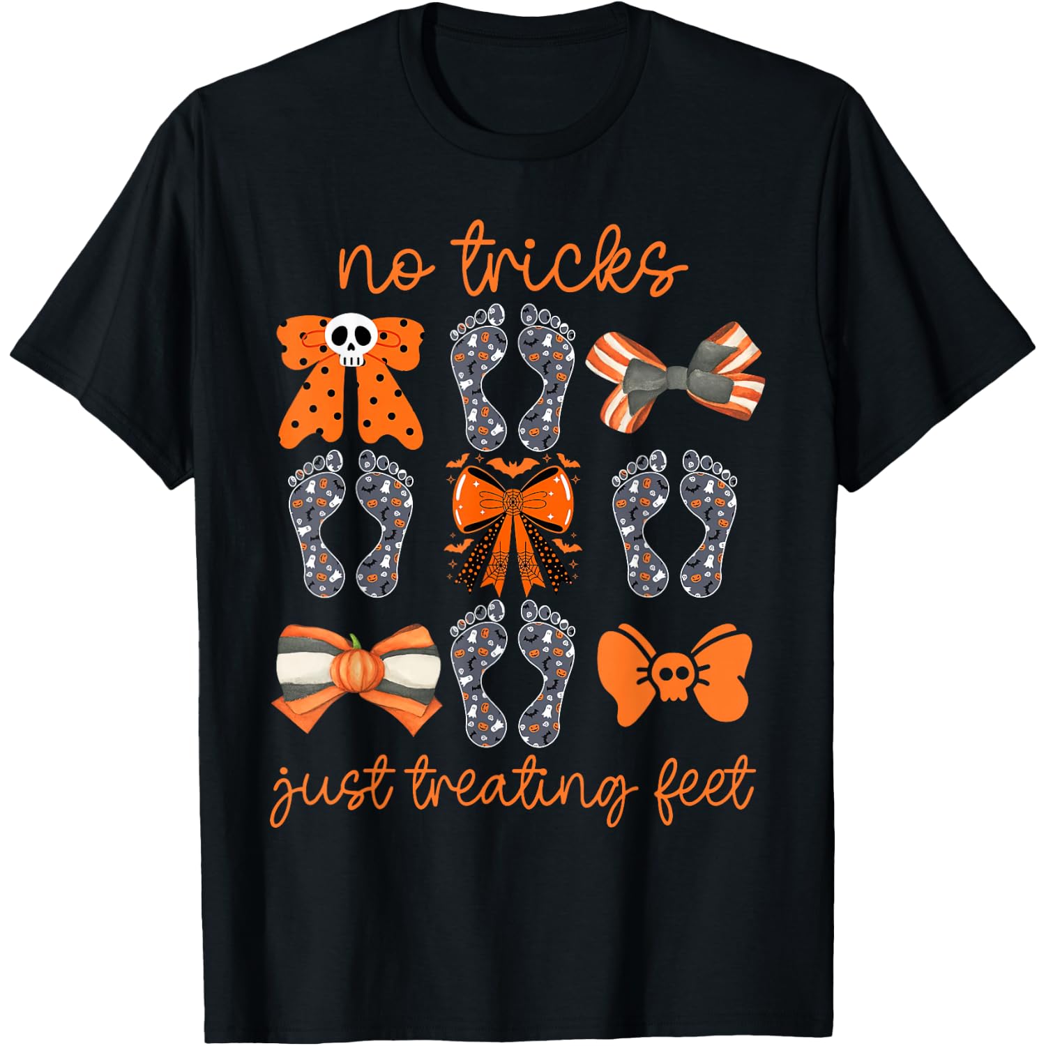 Spooky Podiatry Crew Halloween Podiatrist Coquette Foot Dr T-Shirt