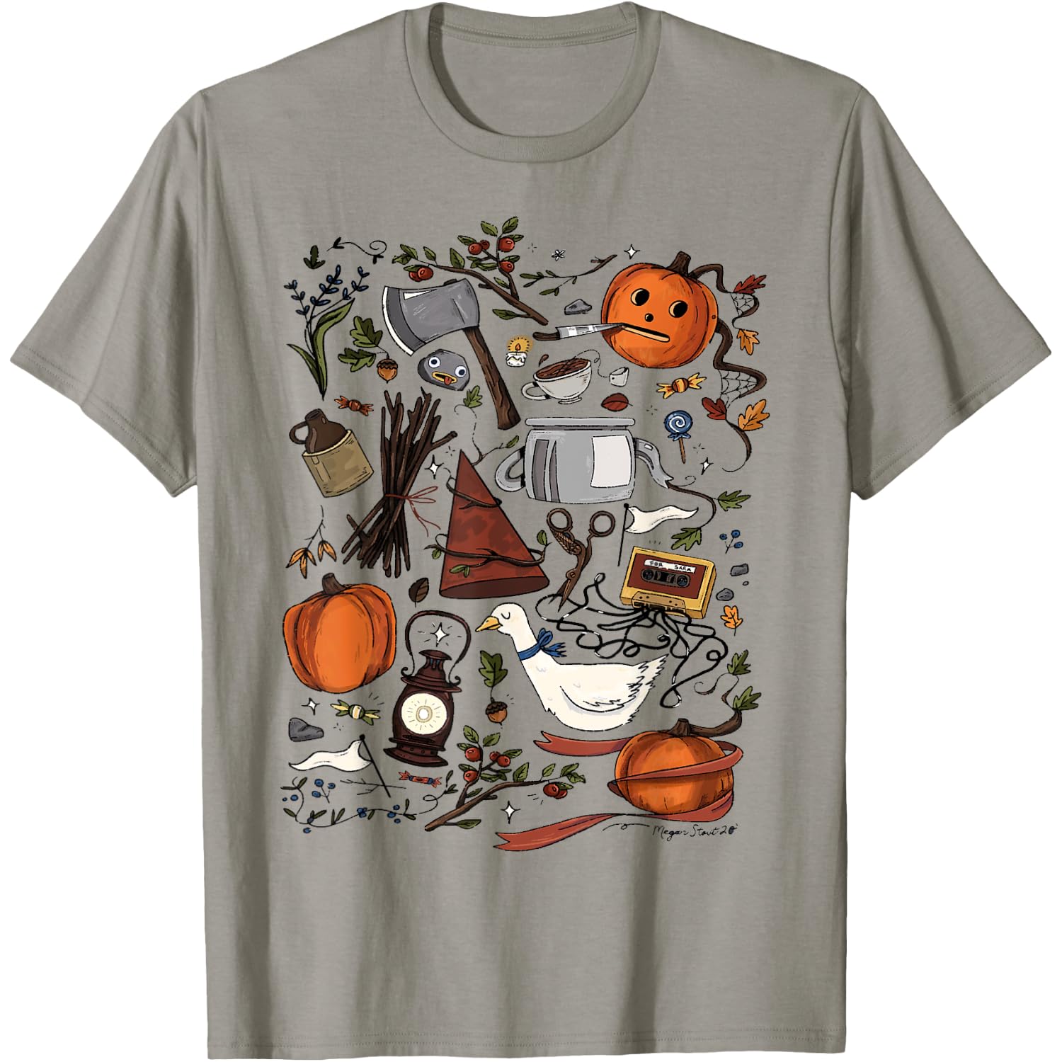 Spooky Pottsfield Harvest Festival Pumpkin Vibes Halloween T-Shirt