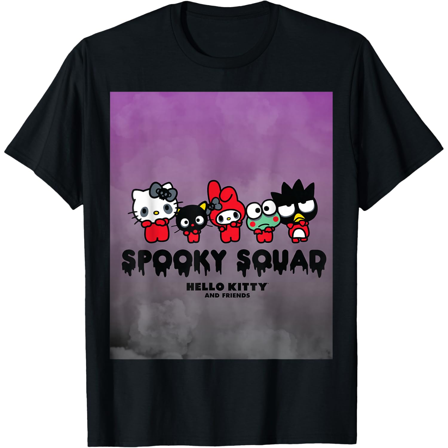 Spooky Squad Halloween Hello Kitty T-Shirt