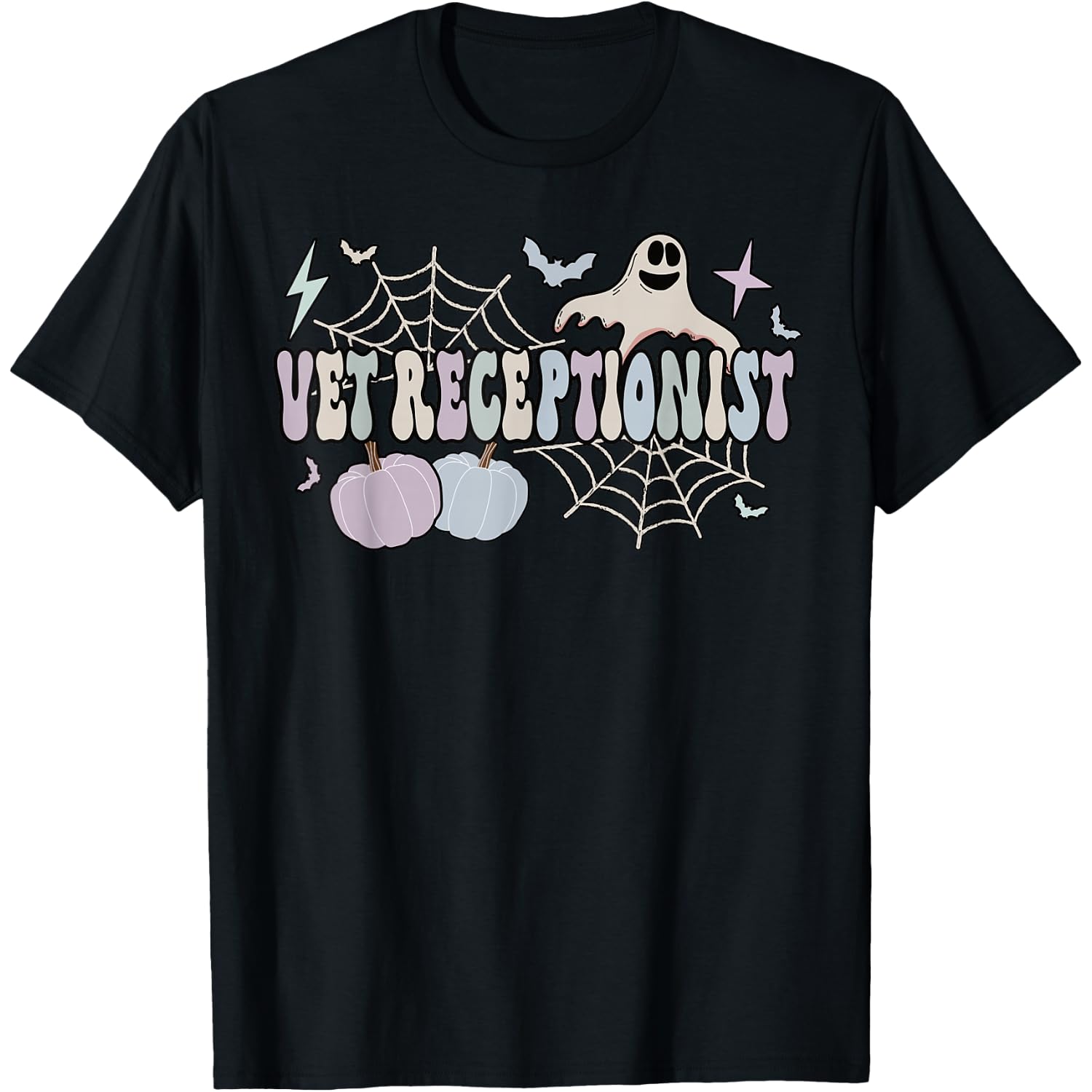 Spooky Vet Receptionist Halloween Veterinary Receptionist T-Shirt