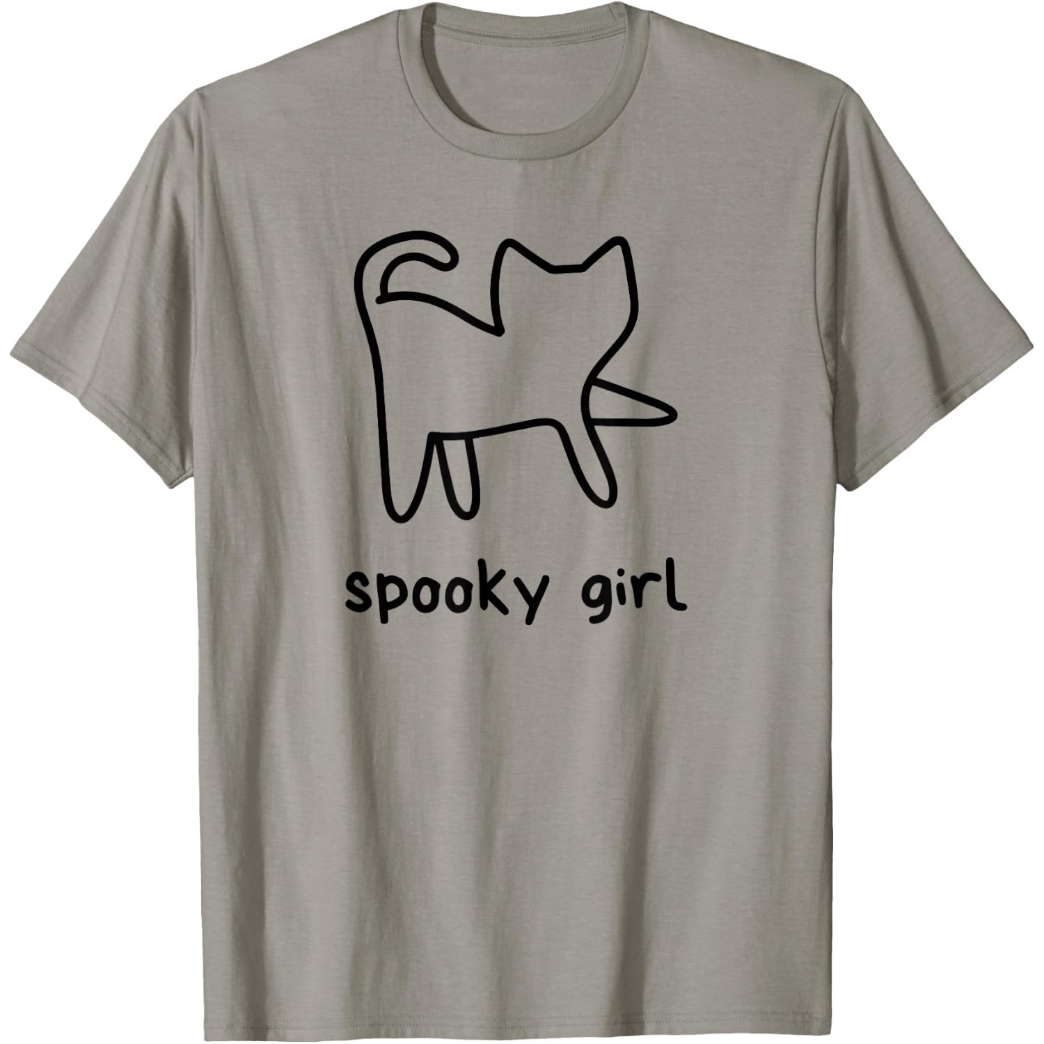 Spooky Women Minimalist Halloween T-Shirt
