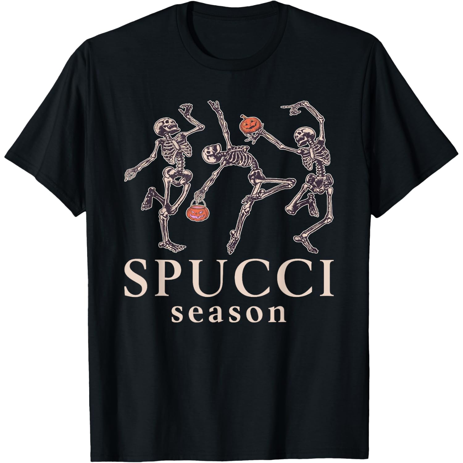 Spucci Season Skeleton Halloween, Spooky season T-Shirt