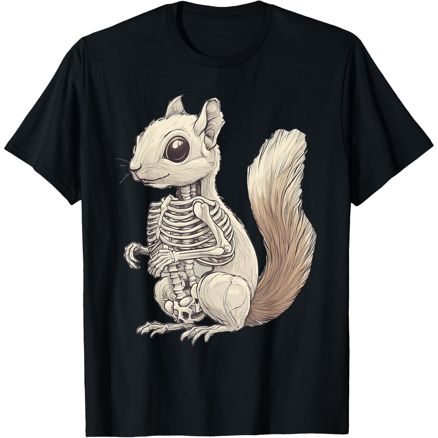 Squirrel Skeleton Halloween T-Shirt