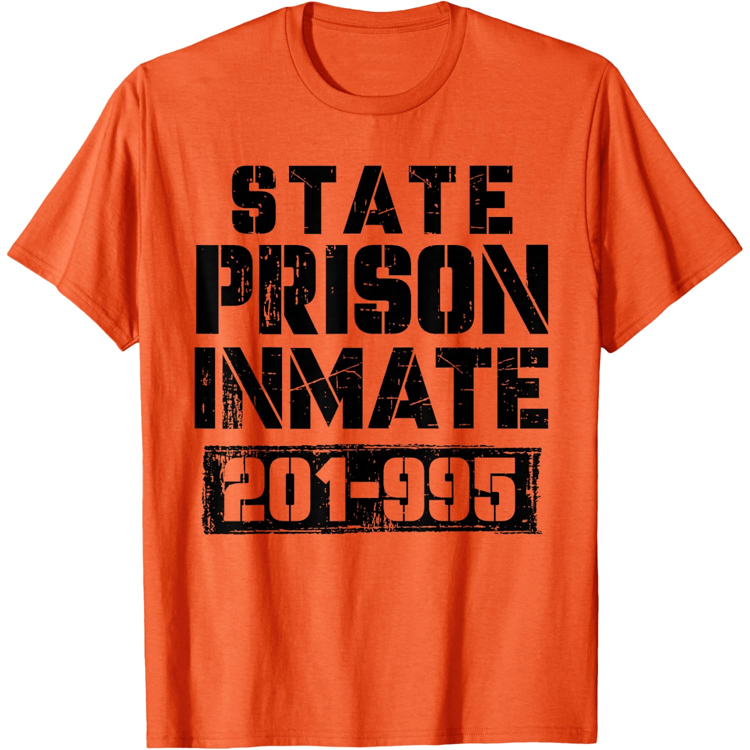 State Prison Inmate Funny Prisoner Spooky Halloween Costume T-Shirt