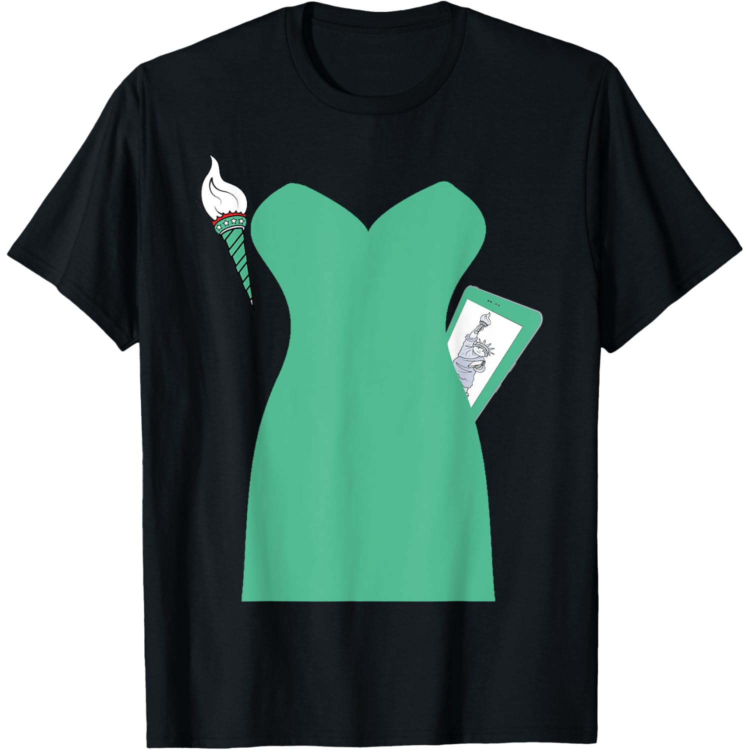 Statue of Liberty Halloween Costume Dress T-Shirt