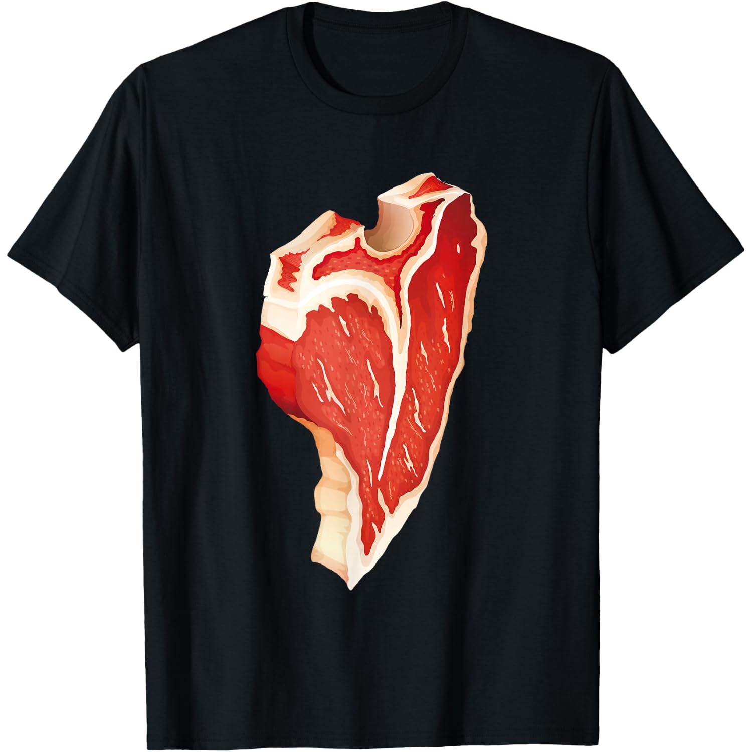 Steak Shirt Adult Men Women Kids T-Bone Steak Costume T-Shirt