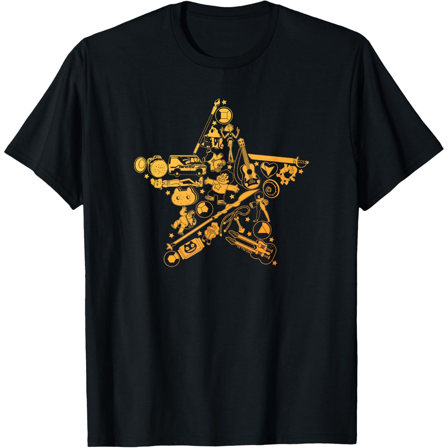 Steven Universe Halloween Group Star Fill Icons T-Shirt