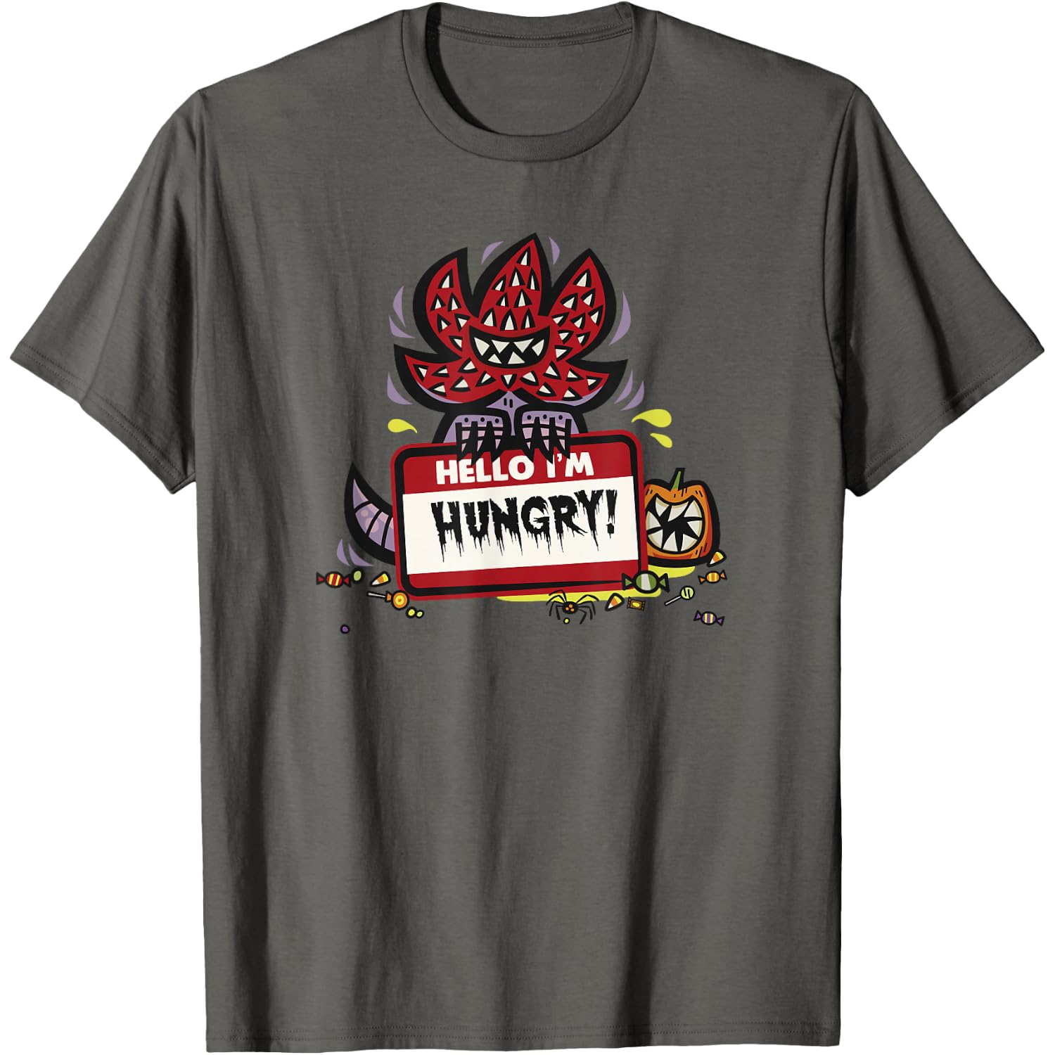 Stranger Things Halloween Demogorgon Hello I'm Hungry T-Shirt