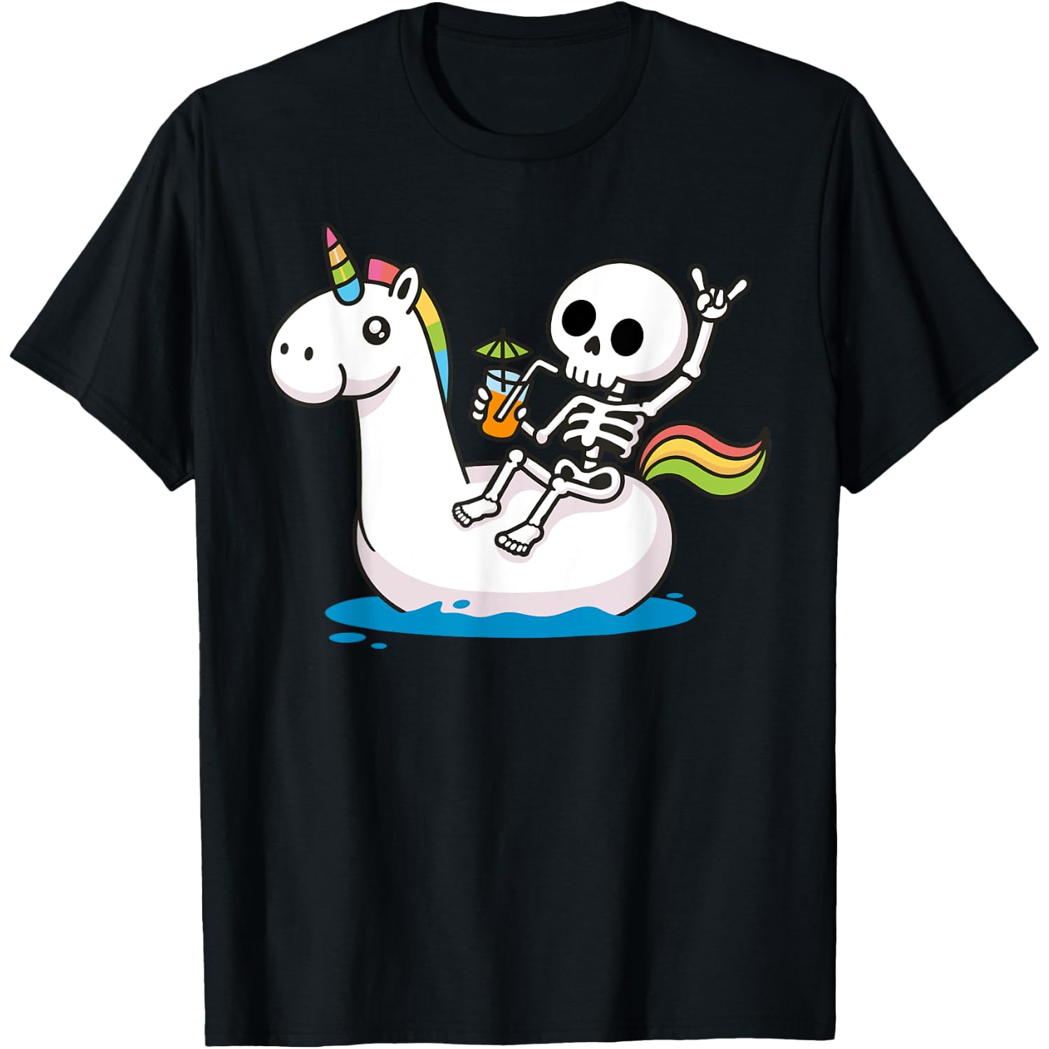 Summer Halloween in July Men Women Kids Summer Skeleton T-Shirt