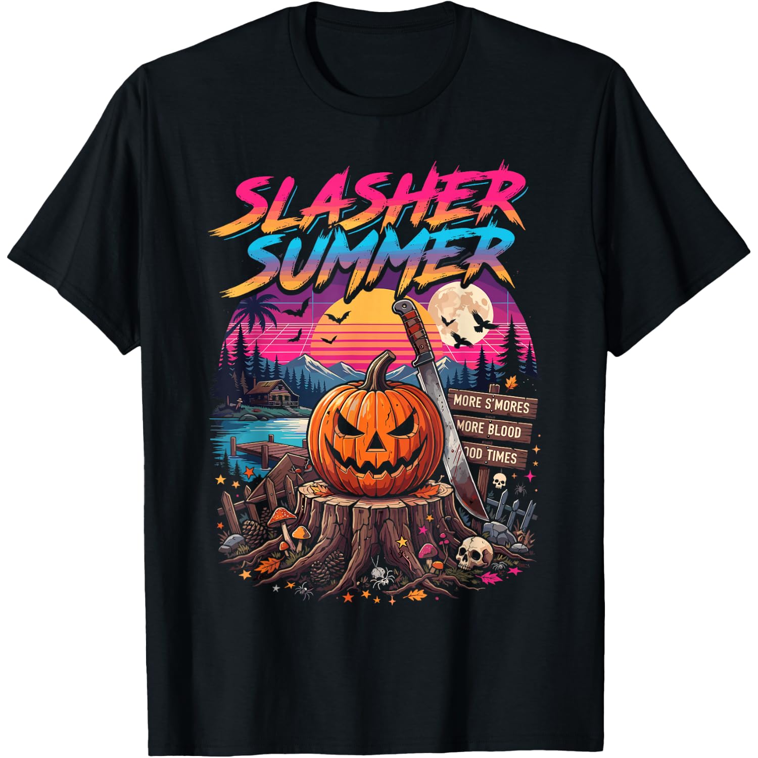 Summerween Shirt for Women Men, Halloween Slasher Summer T-Shirt