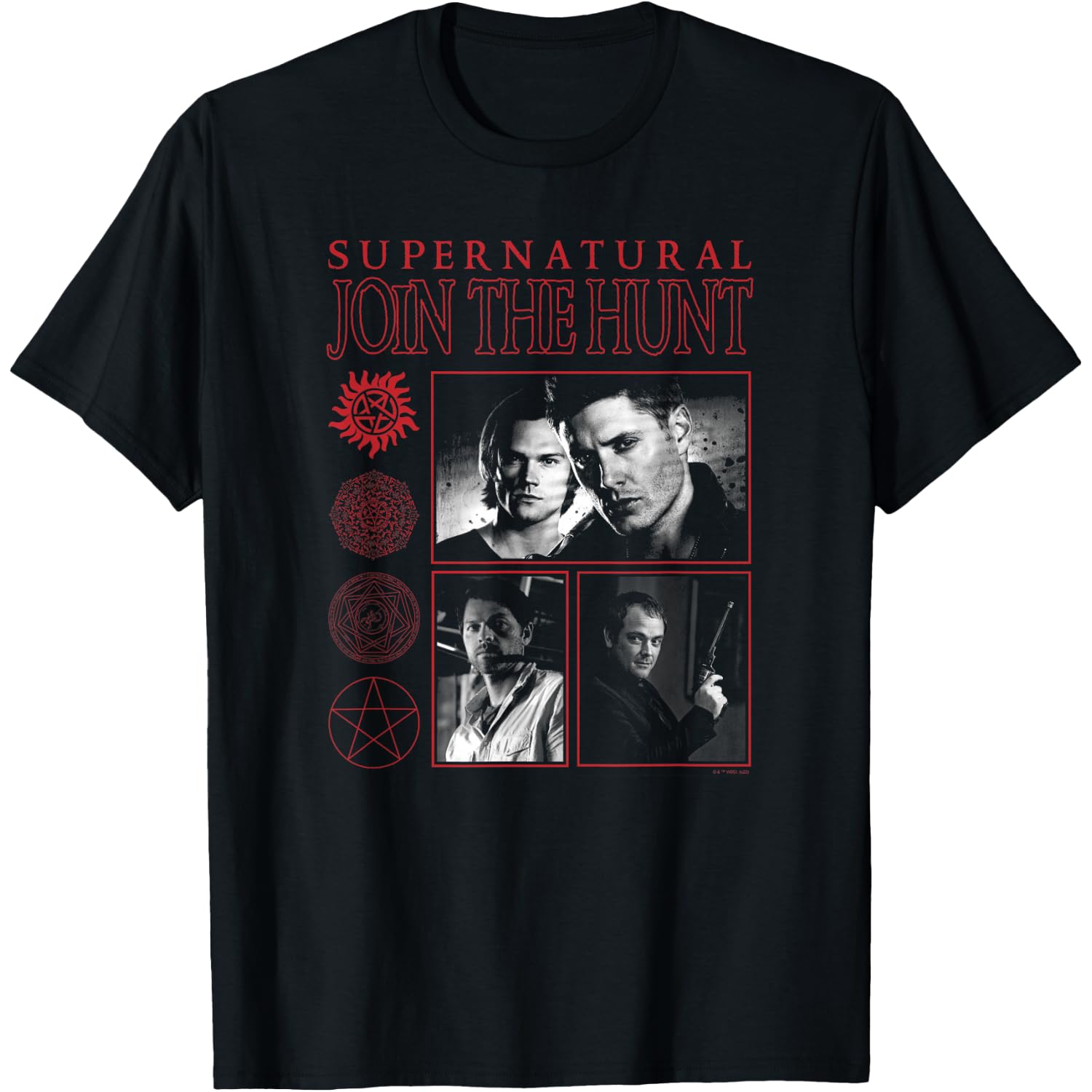 Supernatural Join The Hunt Group Box Up Poster T-Shirt