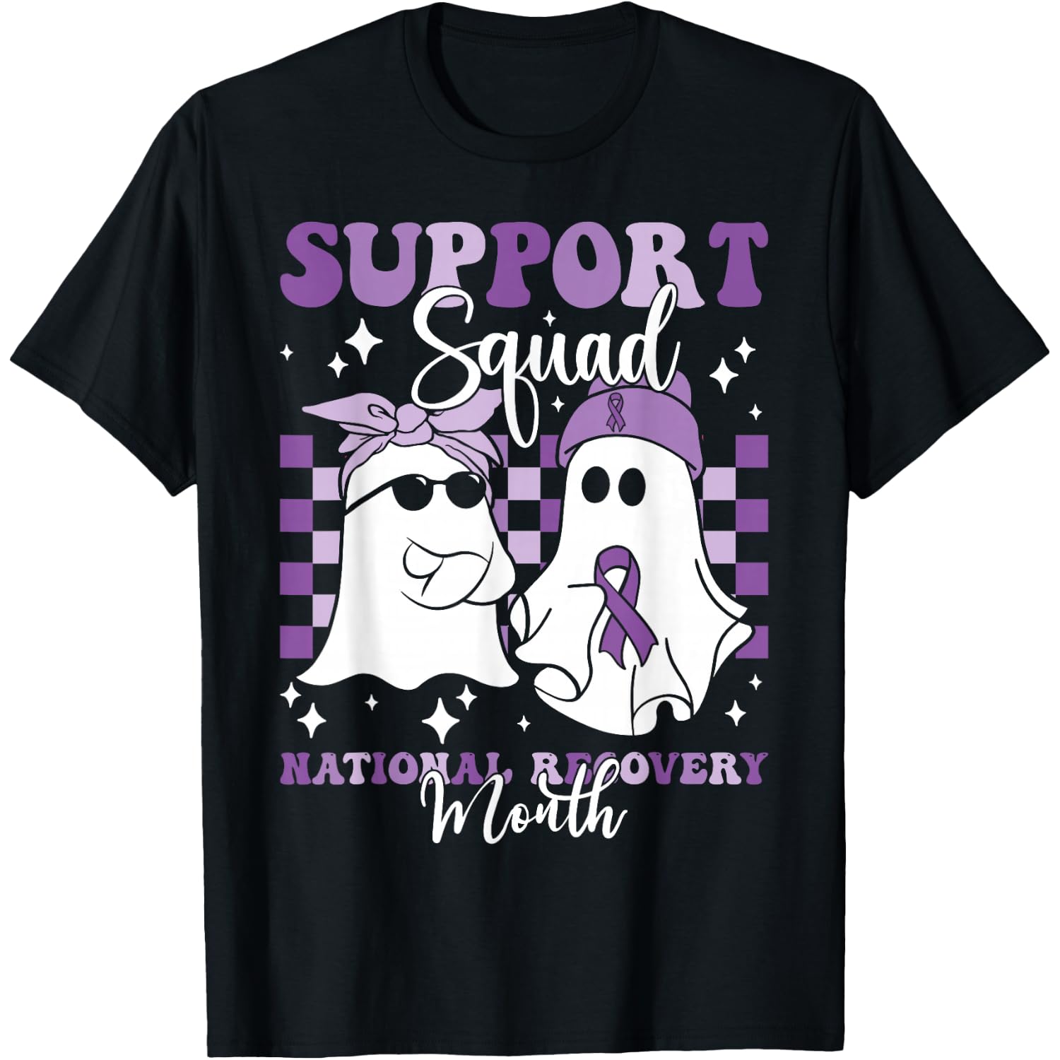 Support Squad National Recovery Month Addiction Recovery T-Shirt