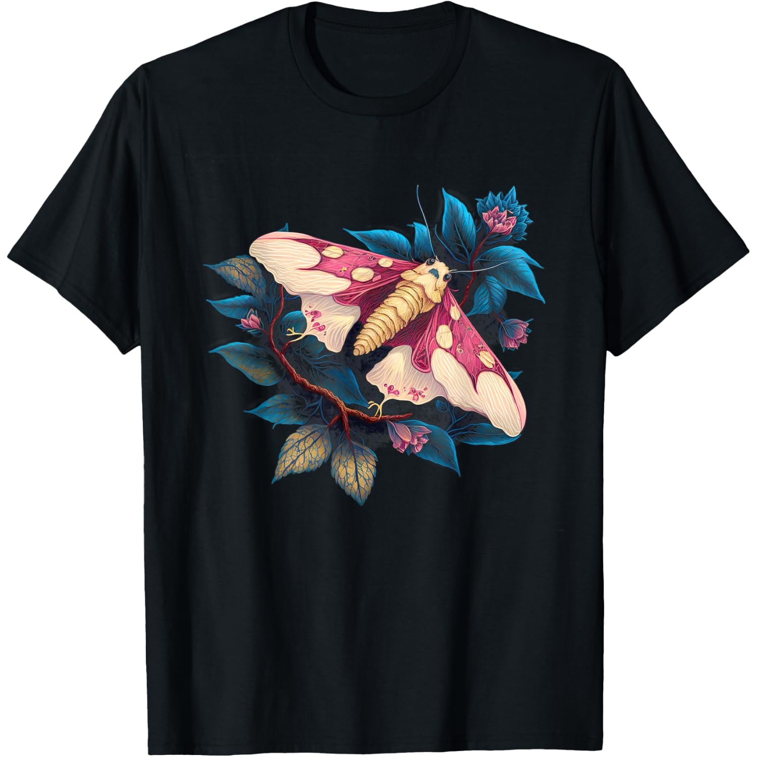Surrealism Japanese Painting Rosy maple moth T-Shirt