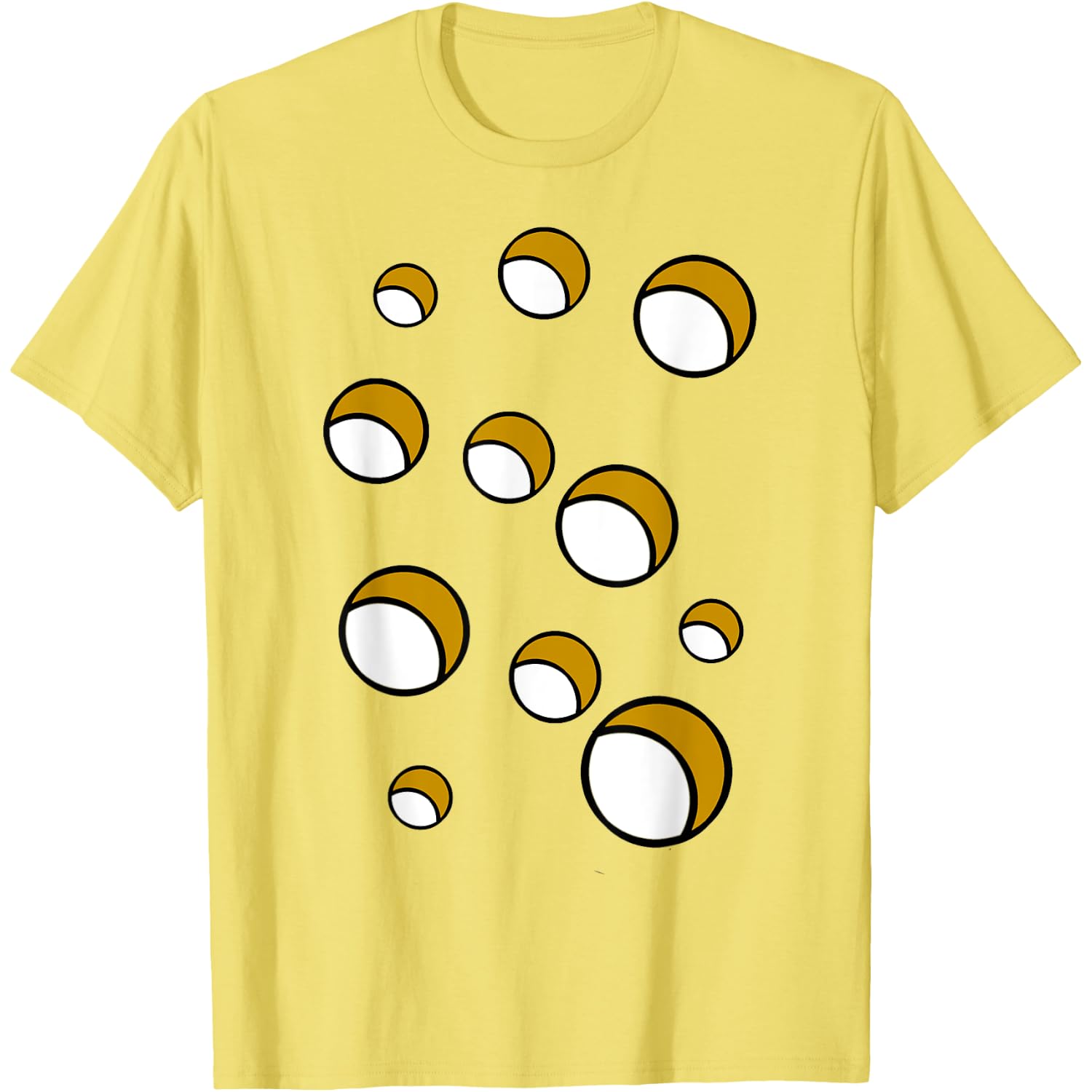 Swiss Cheese Costume Carnival DIY Last Minute Halloween T-Shirt