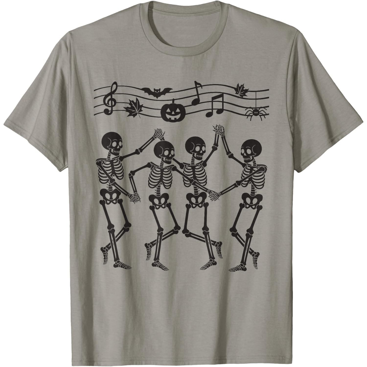 Symphony Dance Music Skeleton Halloween Boys and Girls T-Shirt