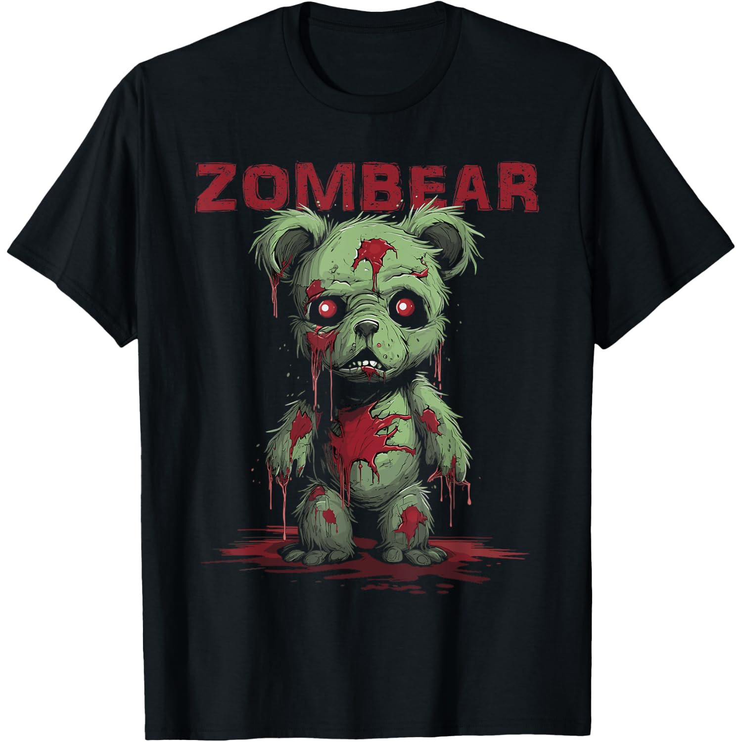 Teddy Bear Halloween Tshirt for Kids Women Men Zombear Stuff T-Shirt
