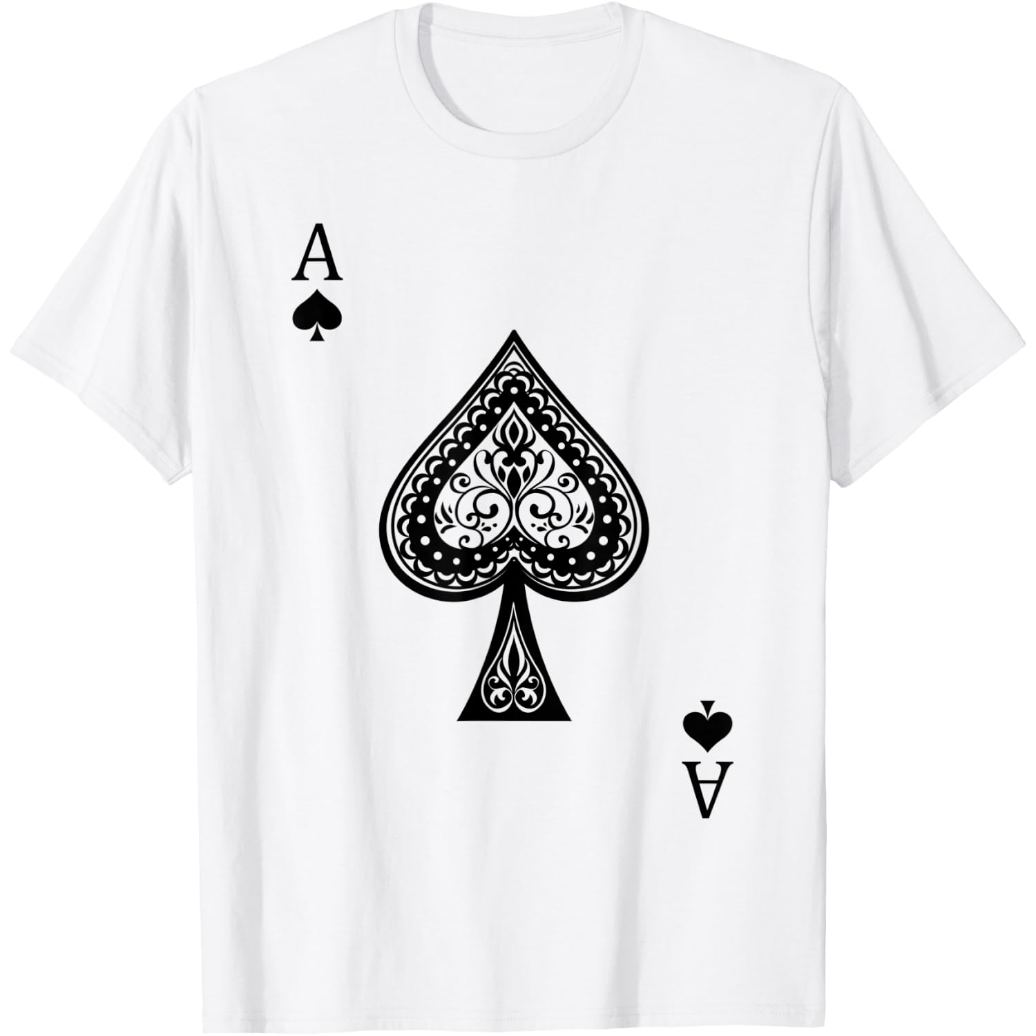 The Ace Of Spades Playing Card Deck Funny Halloween Costume T-Shirt