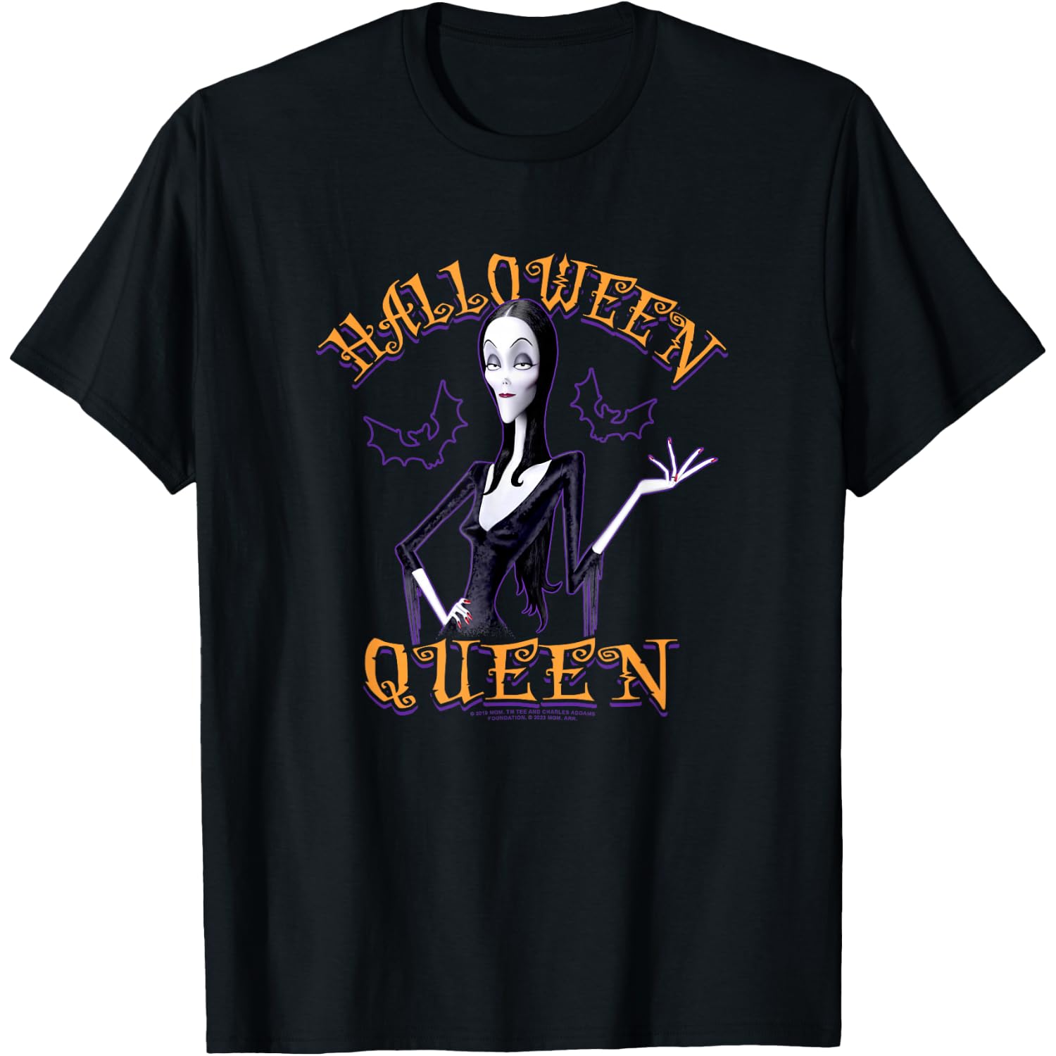 The Addams Family Halloween Queen Vintage Morticia Poster T-Shirt