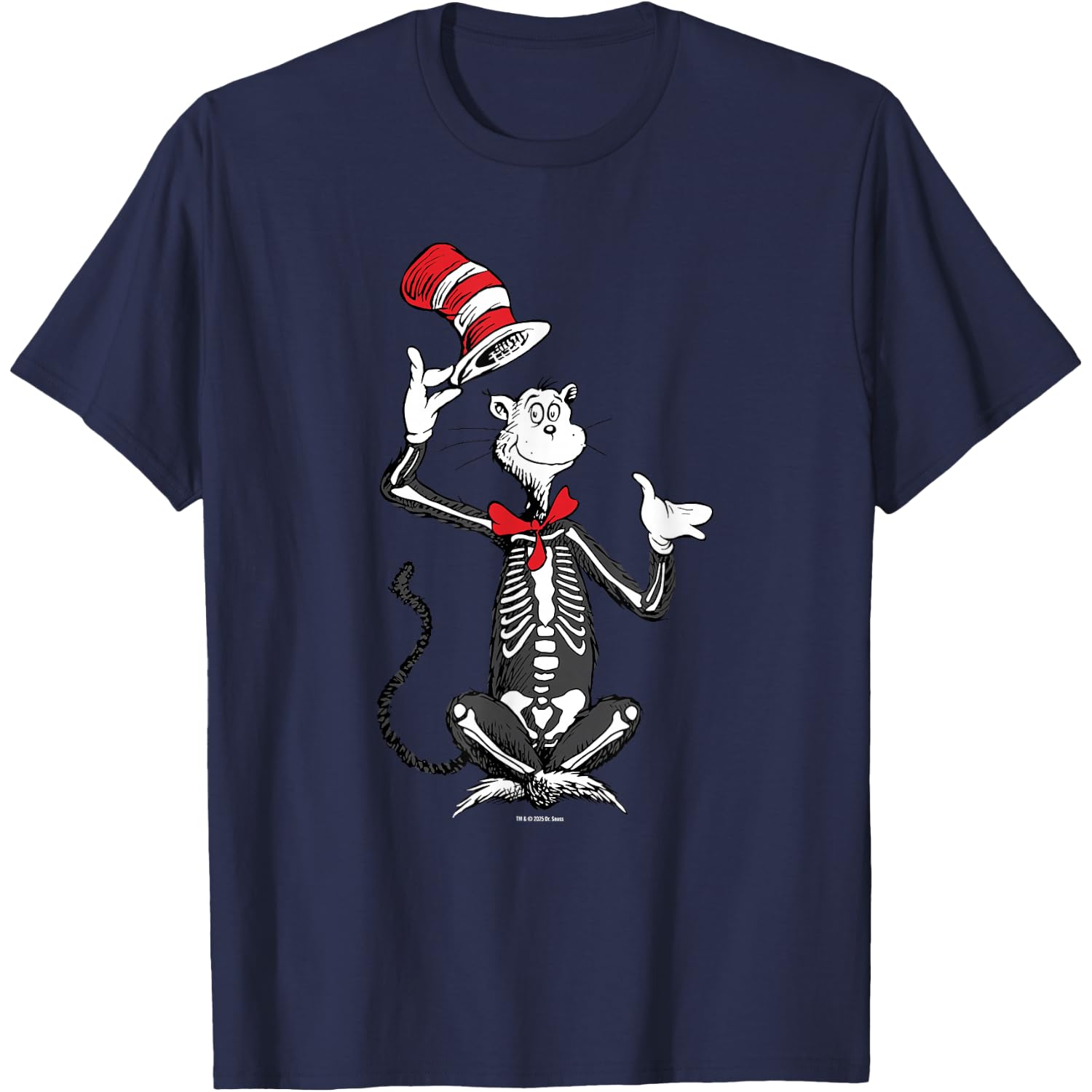 The Cat in The Hat Skeleton Hat's Off Halloween T-Shirt
