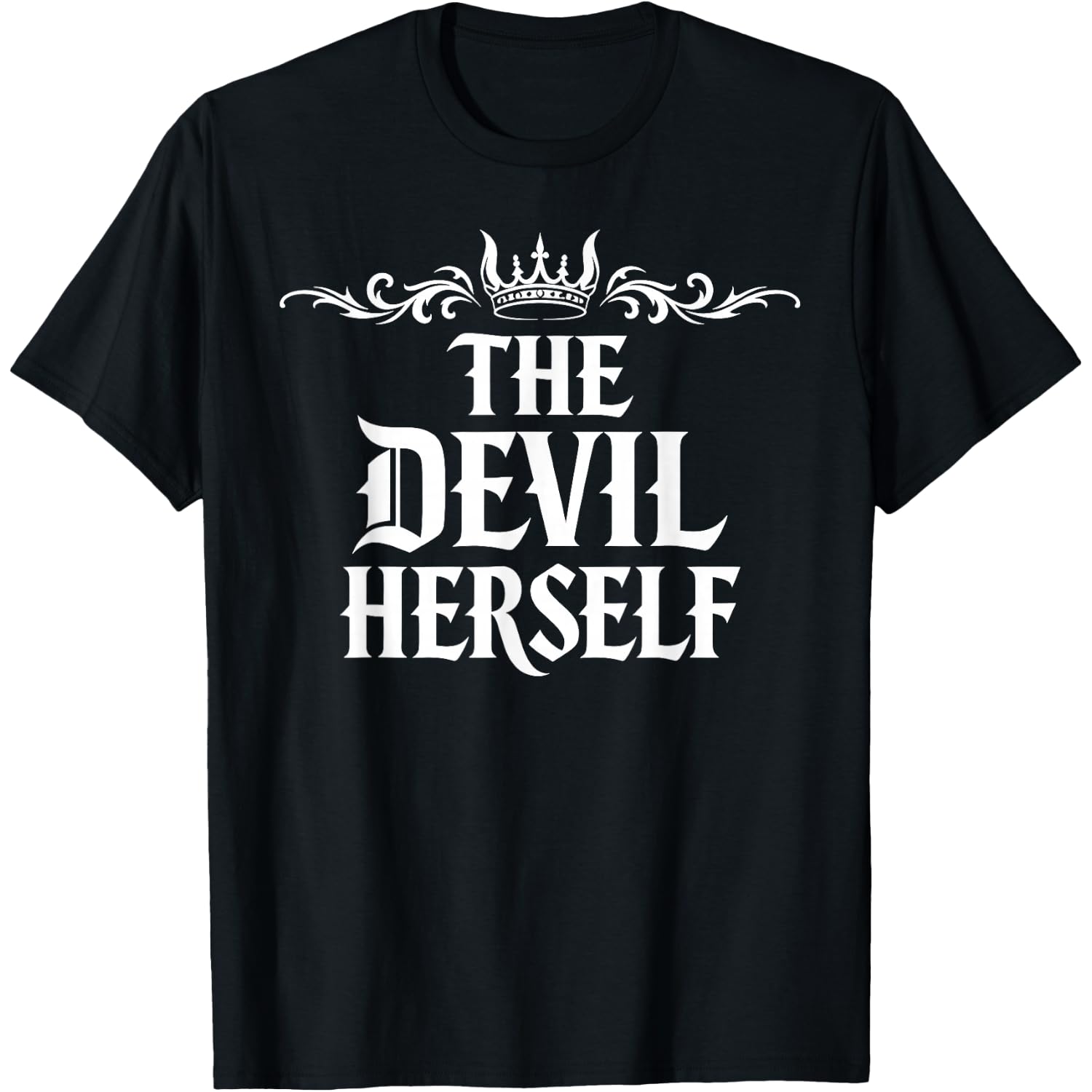 The Devil Herself Retro Occult Women Dark Feminine T-Shirt