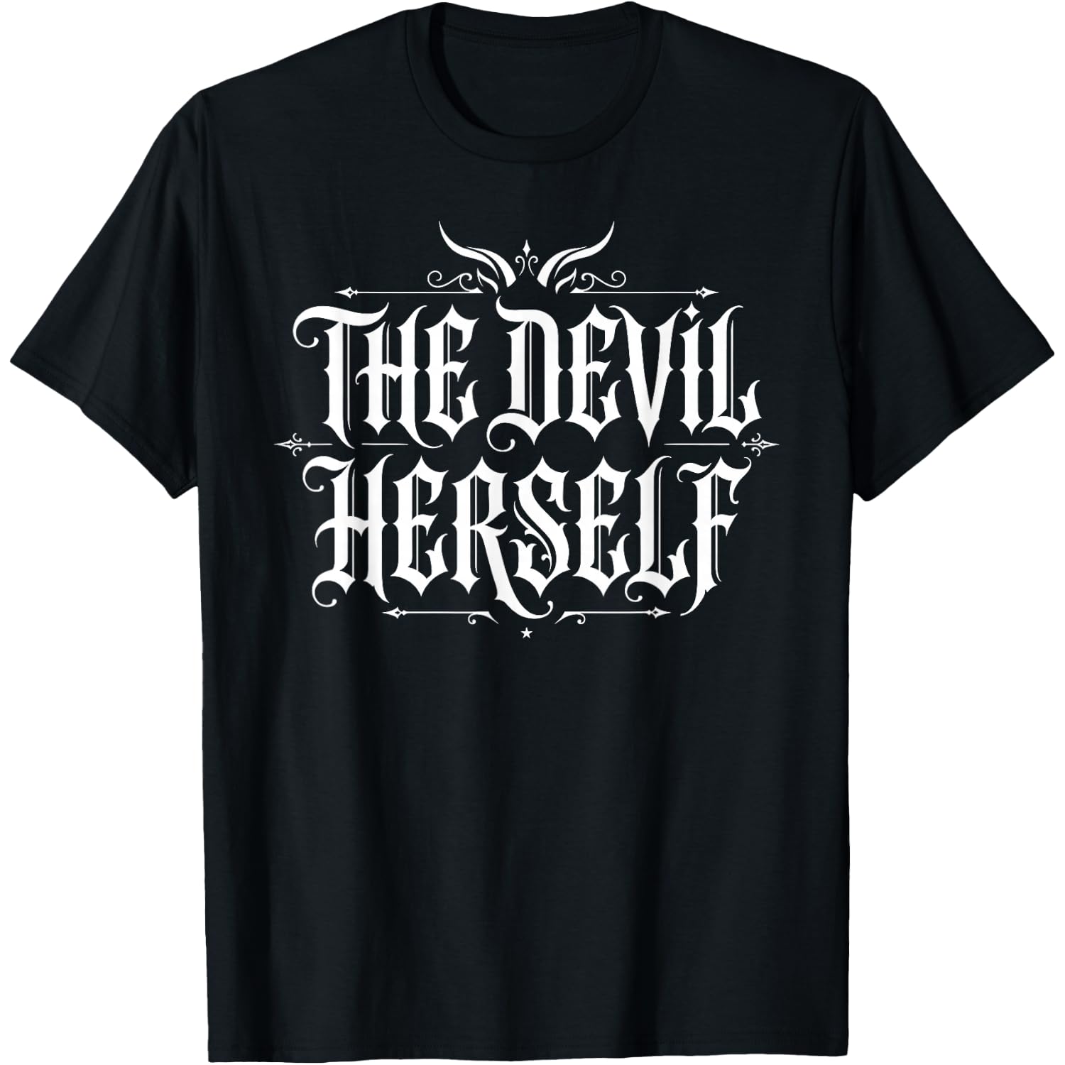 The Devil Herself Retro Occult Women Dark Feminine T-Shirt