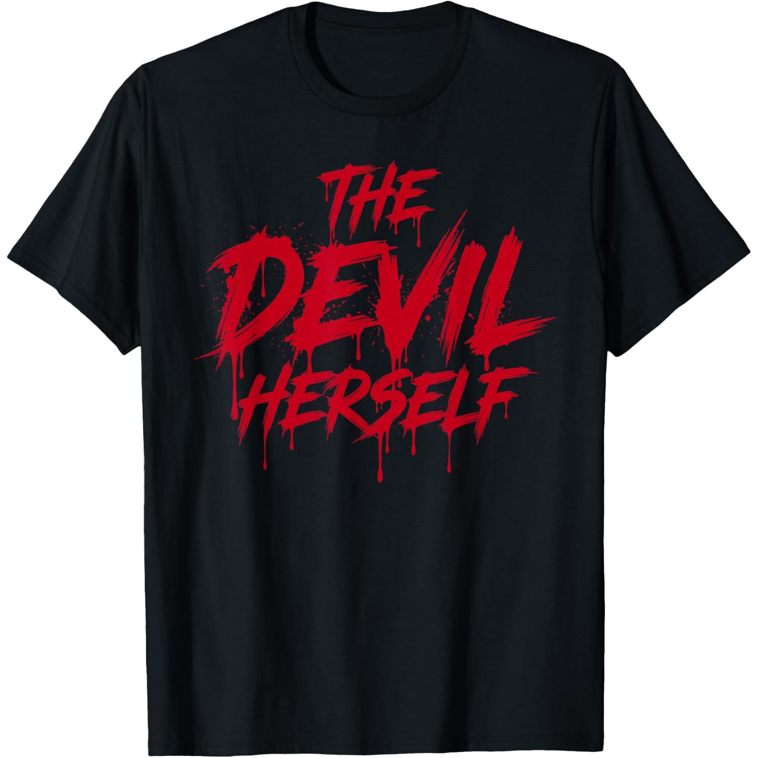 The Devil Herself Retro Occult Women Dark Feminine T-Shirt