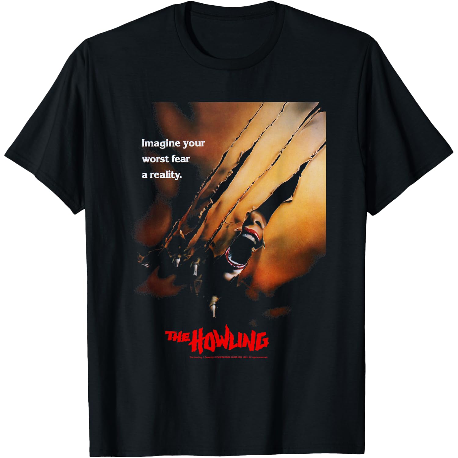 The Howling Horror Movie Poster Halloween T-Shirt