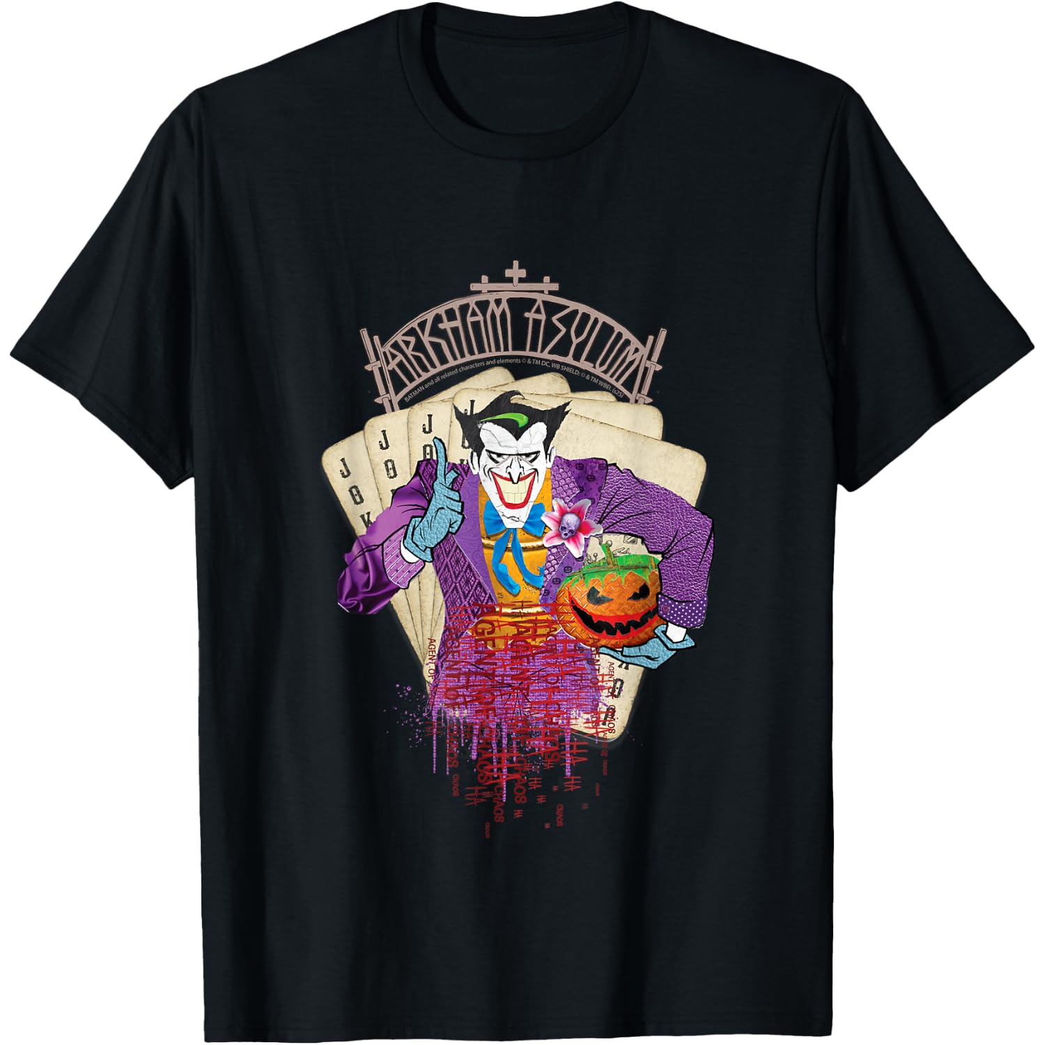 The Joker Halloween Design Arkham Asylum T-Shirt