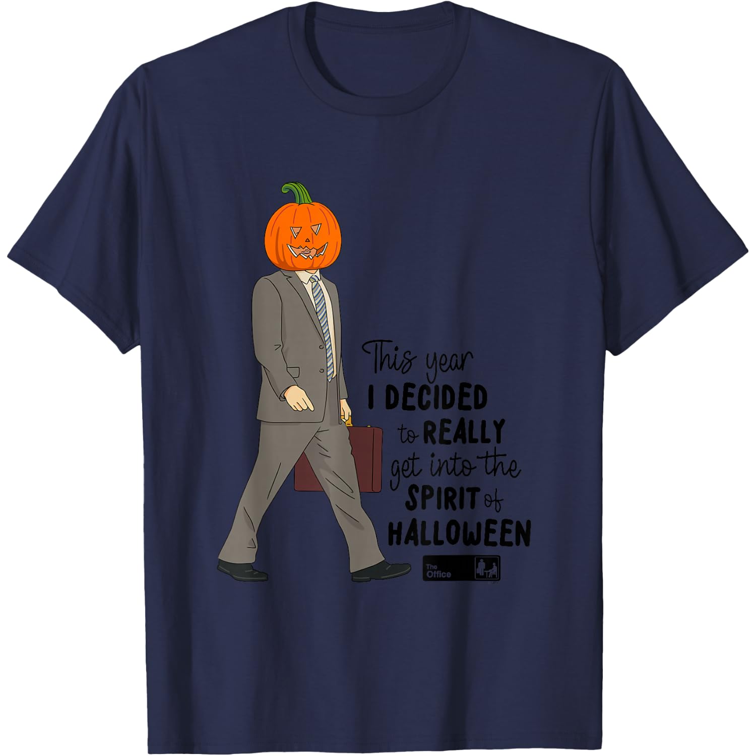 The Office Halloween Spirit Dwight Pumpkin Head T-Shirt