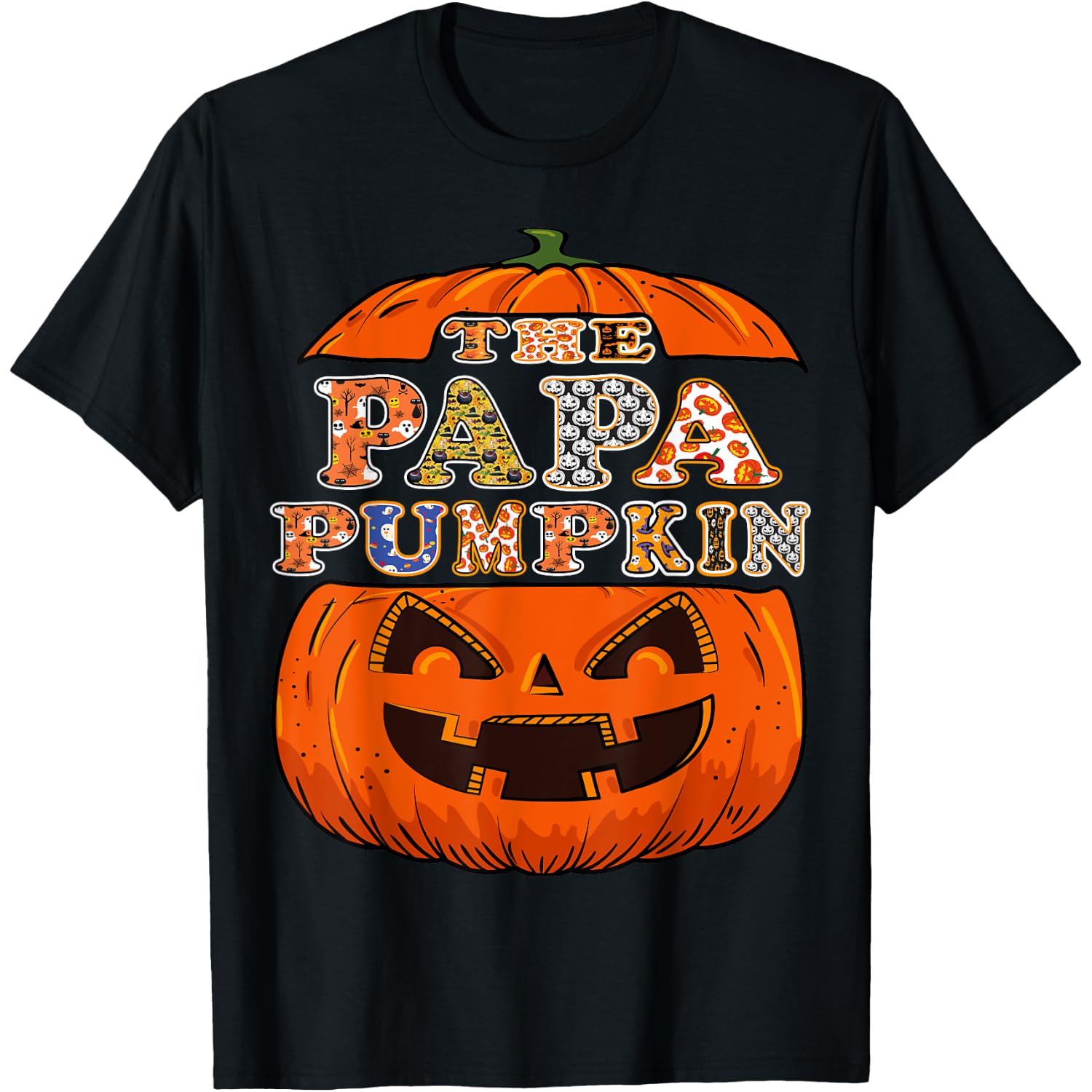 The Papa Pumpkin Halloween Costume Dad Daddy Father T-Shirt