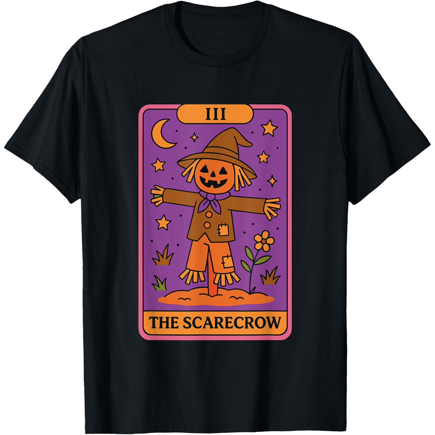 The Scarecrow Tarot Card Halloween T-Shirt