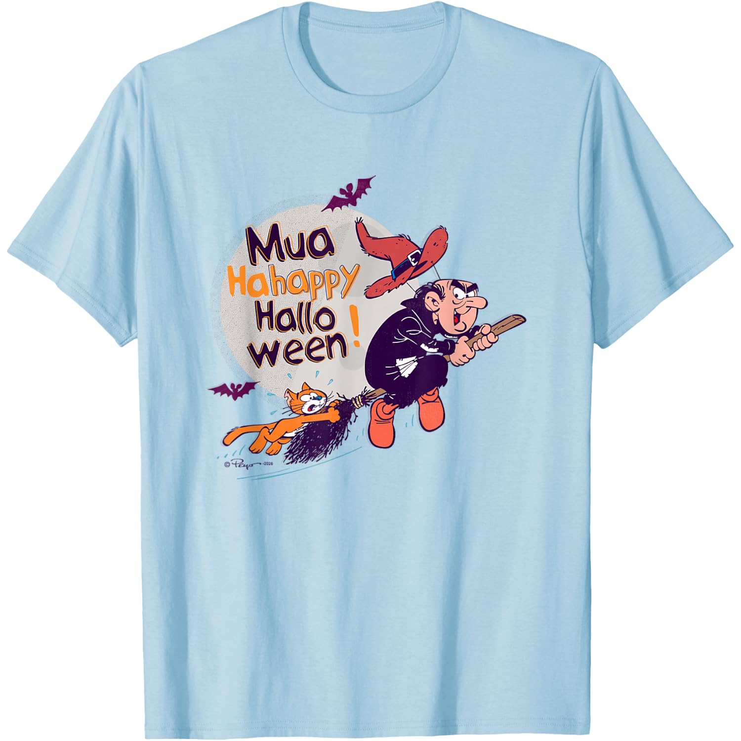 The Smurfs Gargamel Mua Hahappy Halloween T-Shirt