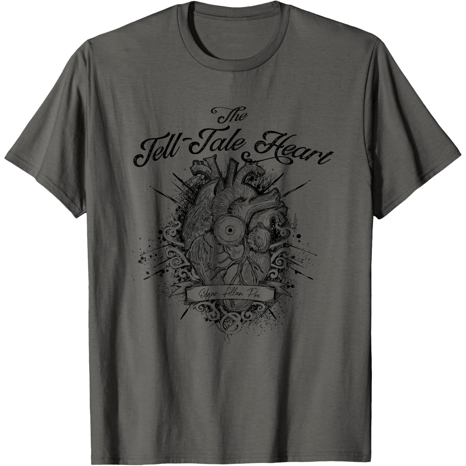 The Tell Tale Heart, Edgar Allan Poe, Gothic Literature tee T-Shirt