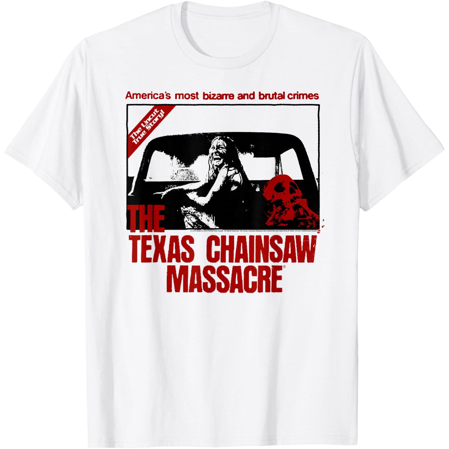 The Texas Chainsaw Massacre Back of Truck Sally Horror T-Shirt