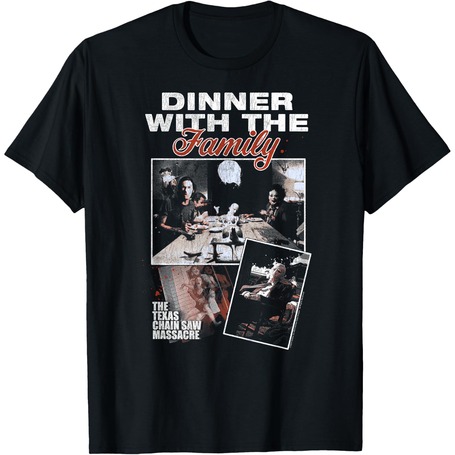 The Texas Chainsaw Massacre Dinner with the Family Horror T-Shirt