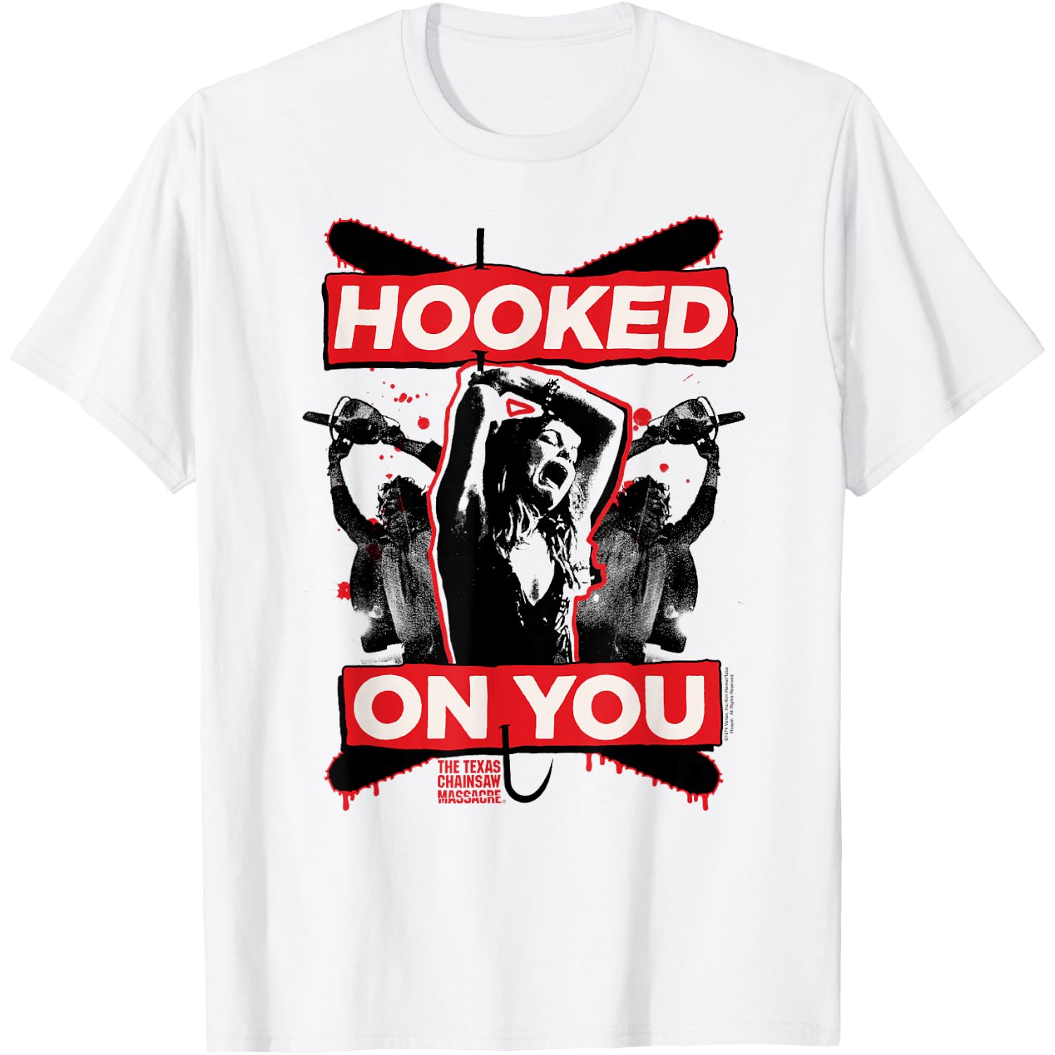 The Texas Chainsaw Massacre Hooked on You Horror T-Shirt