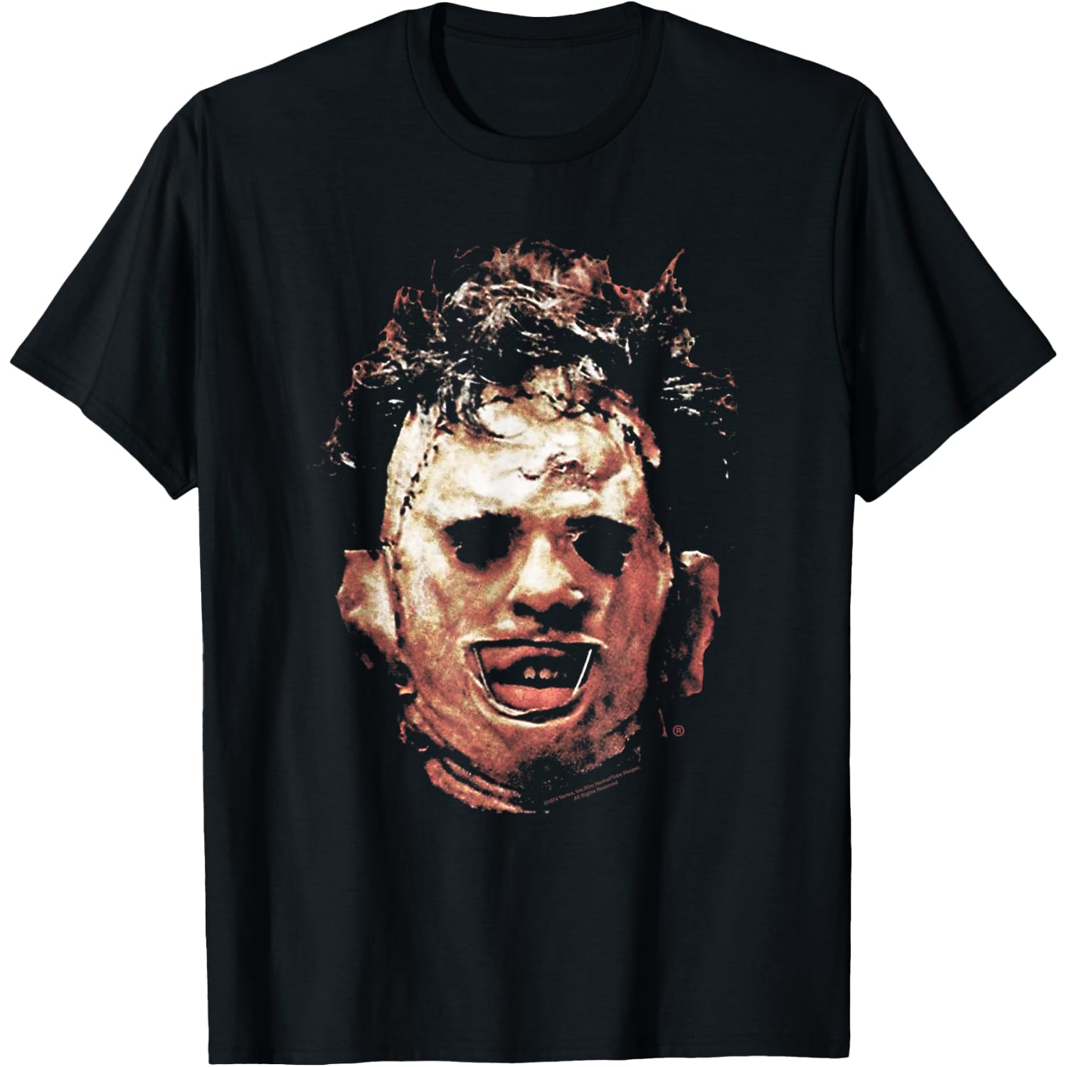 The Texas Chainsaw Massacre Leatherface Portrait Horror T-Shirt