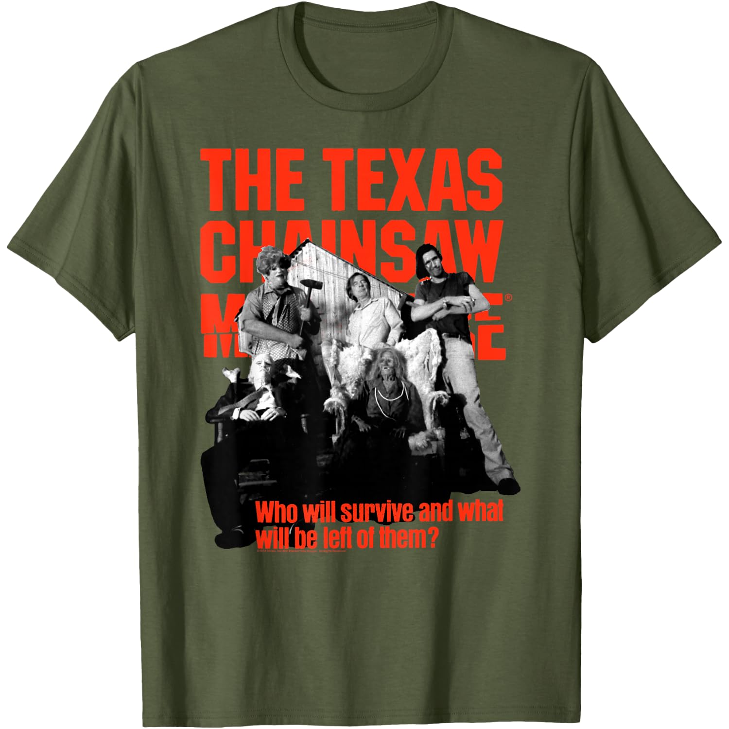 The Texas Chainsaw Massacre Modern Family Portrait Horror T-Shirt
